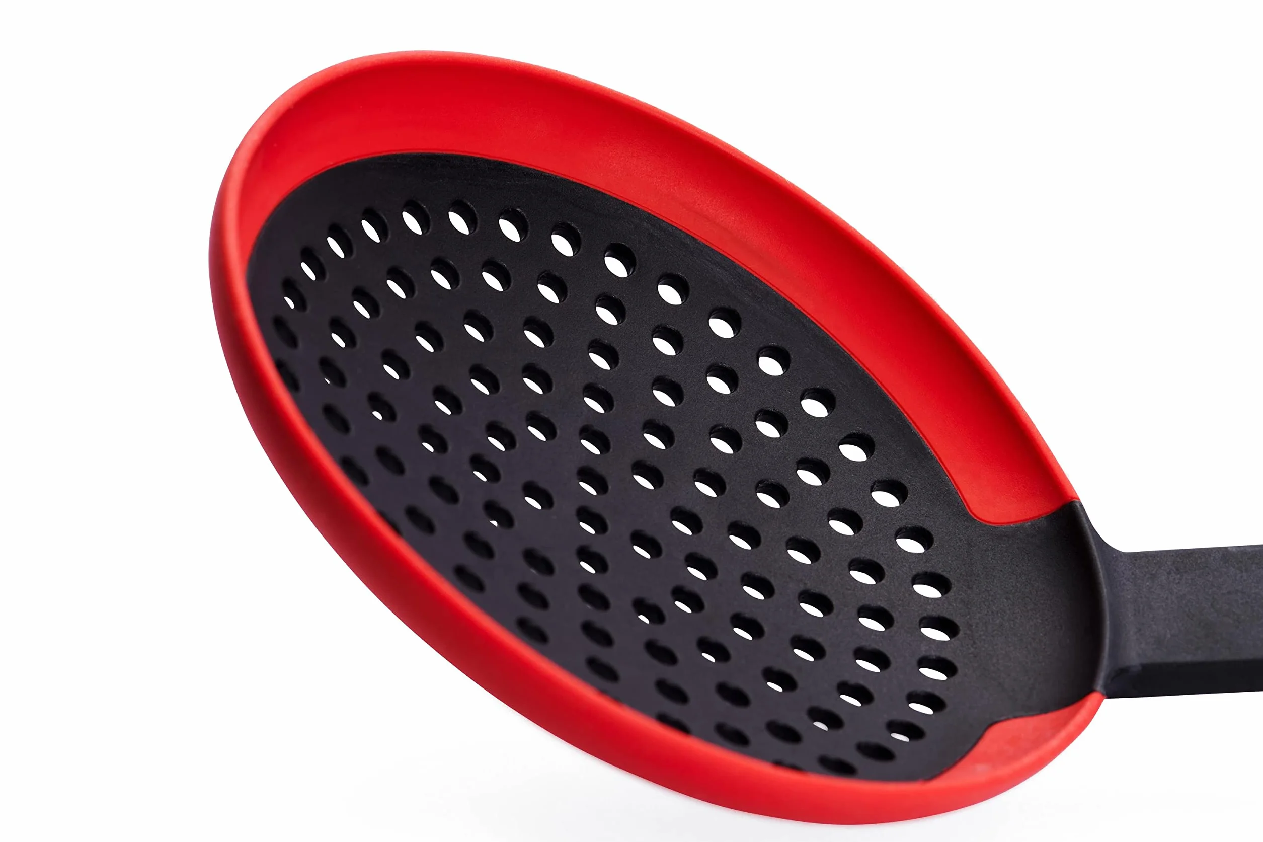 Łyżka cedzakowa z silikonowym uchwytem Easy, 11 cm szerokości, 32 cm długości