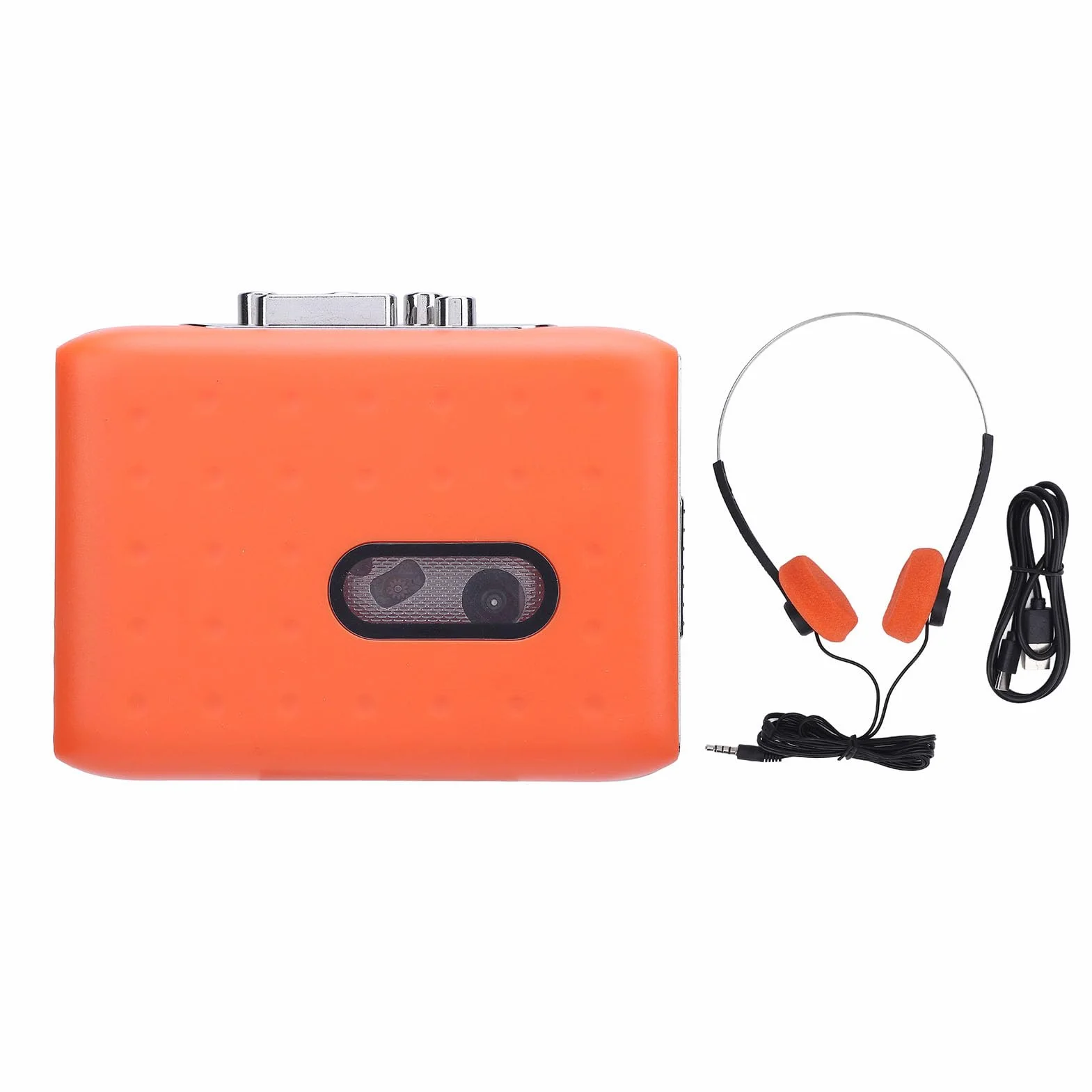 Sxhlseller Przenośny Odtwarzacz Kasetowy, Kasetowy Magnetofon, Kasety do Mp3 Cyfrowego Konwertera z Gniazdem Słuchawkowym, Wbudowane Mikrofon