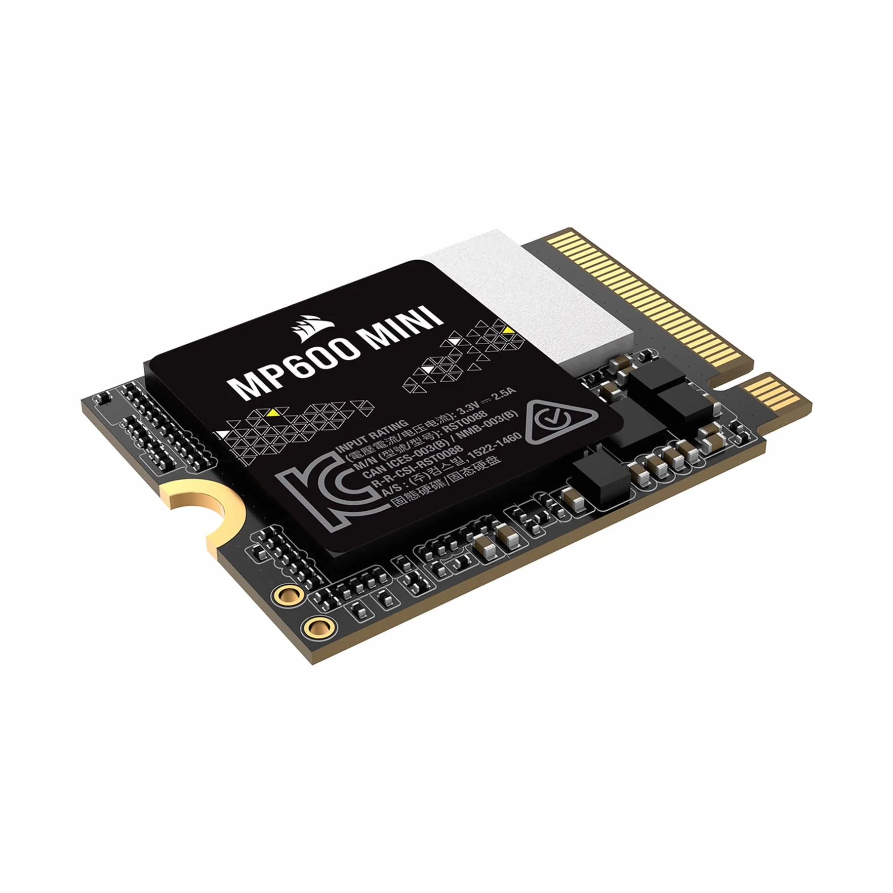 CORSAIR MP600 MINI 1TB M.2 NVMe PCIe x4 Gen4 2 SSD – M.2 2230 – Szybkość Odczytu do 7000 MB/s – Pamięci TLC NAND o Wysokiej Gęstości – Doskonały do Steam Deck i Microsoft Surface – Czarny