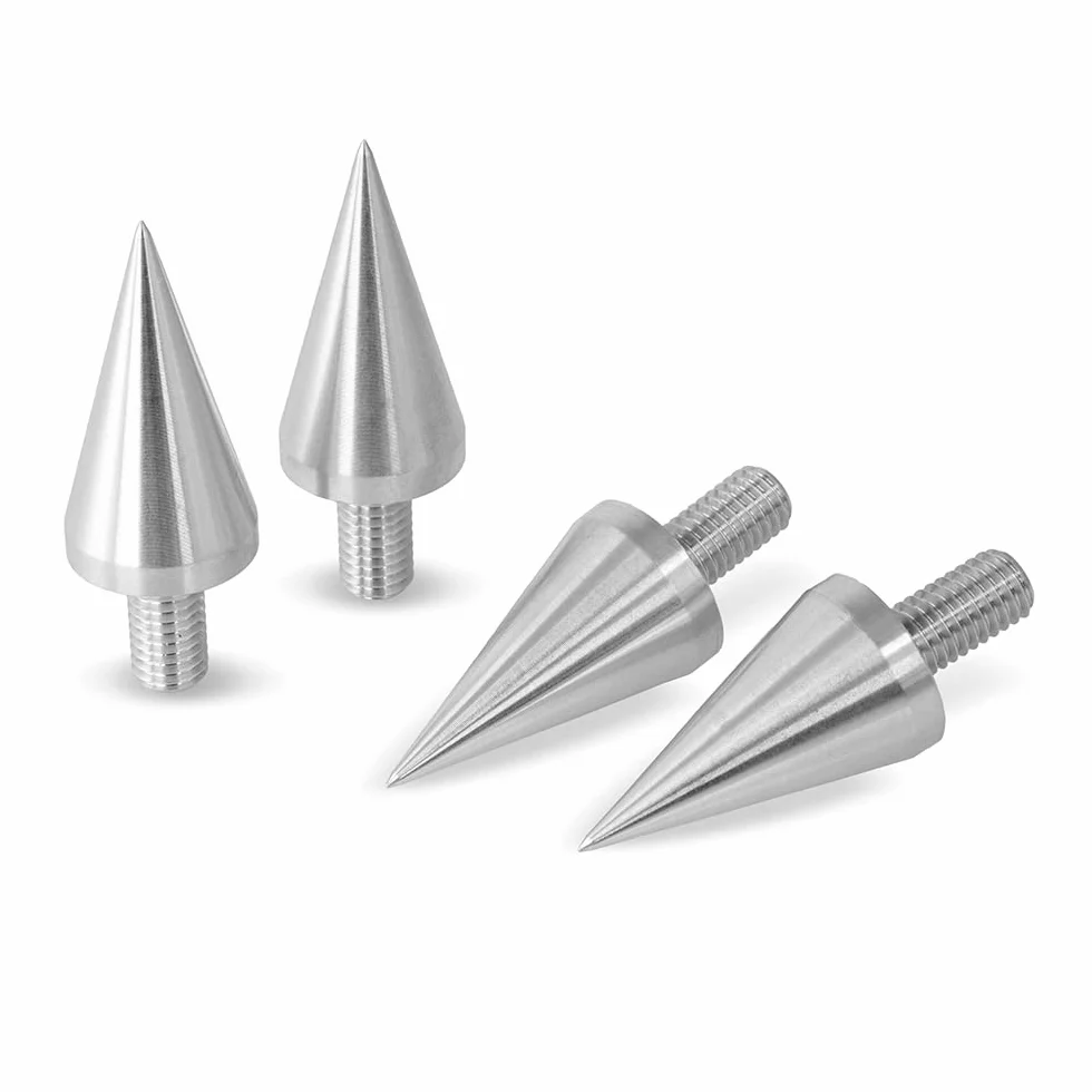 PrecisionGeek - Kolce Głośnikowe Duże M6 x 15mm L-37mm, Aluminium (4 sztuki)
