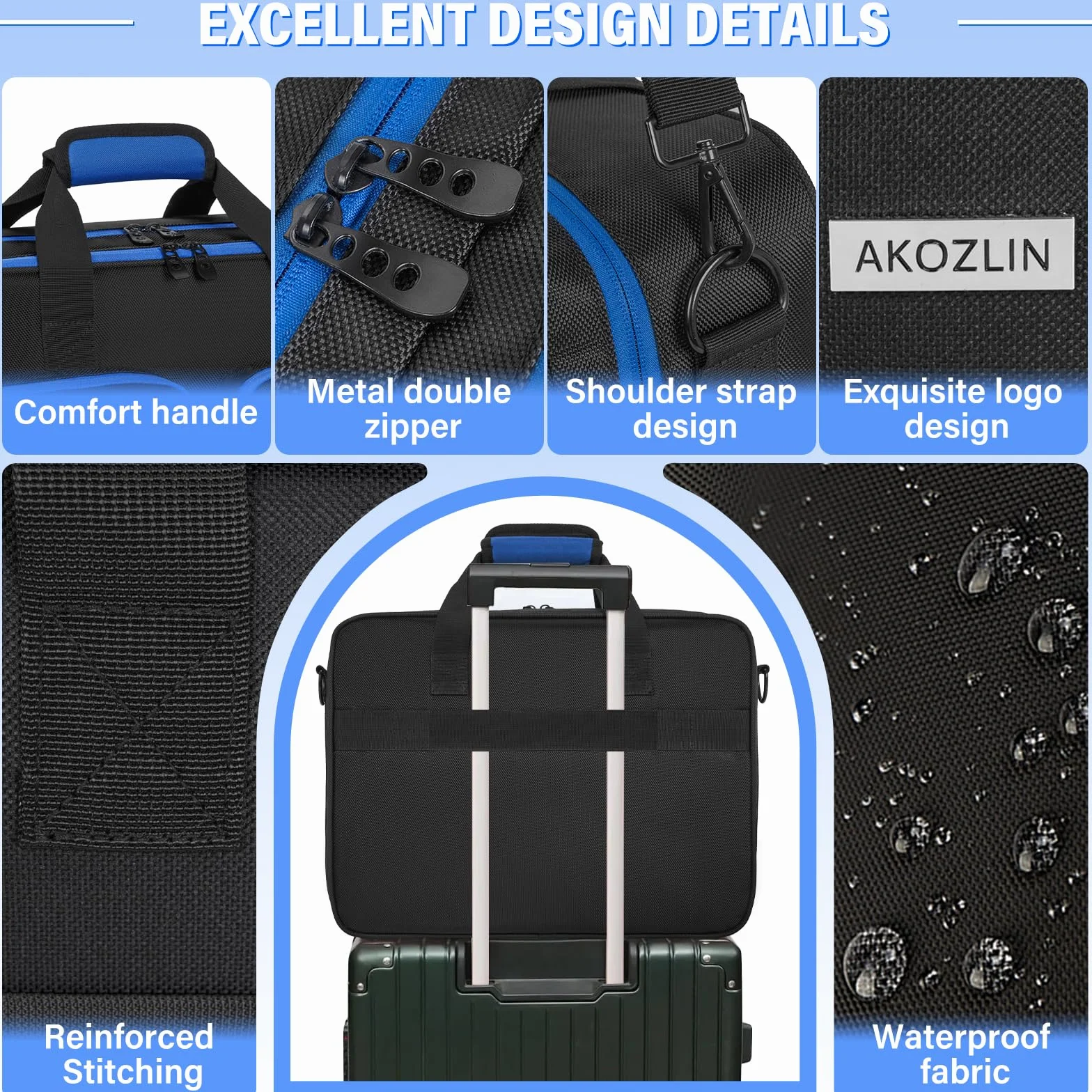 IPEB PS5 PS5 Pro PS4 Tasche, Ciemnoniebieski, Organizer kieszonkowy