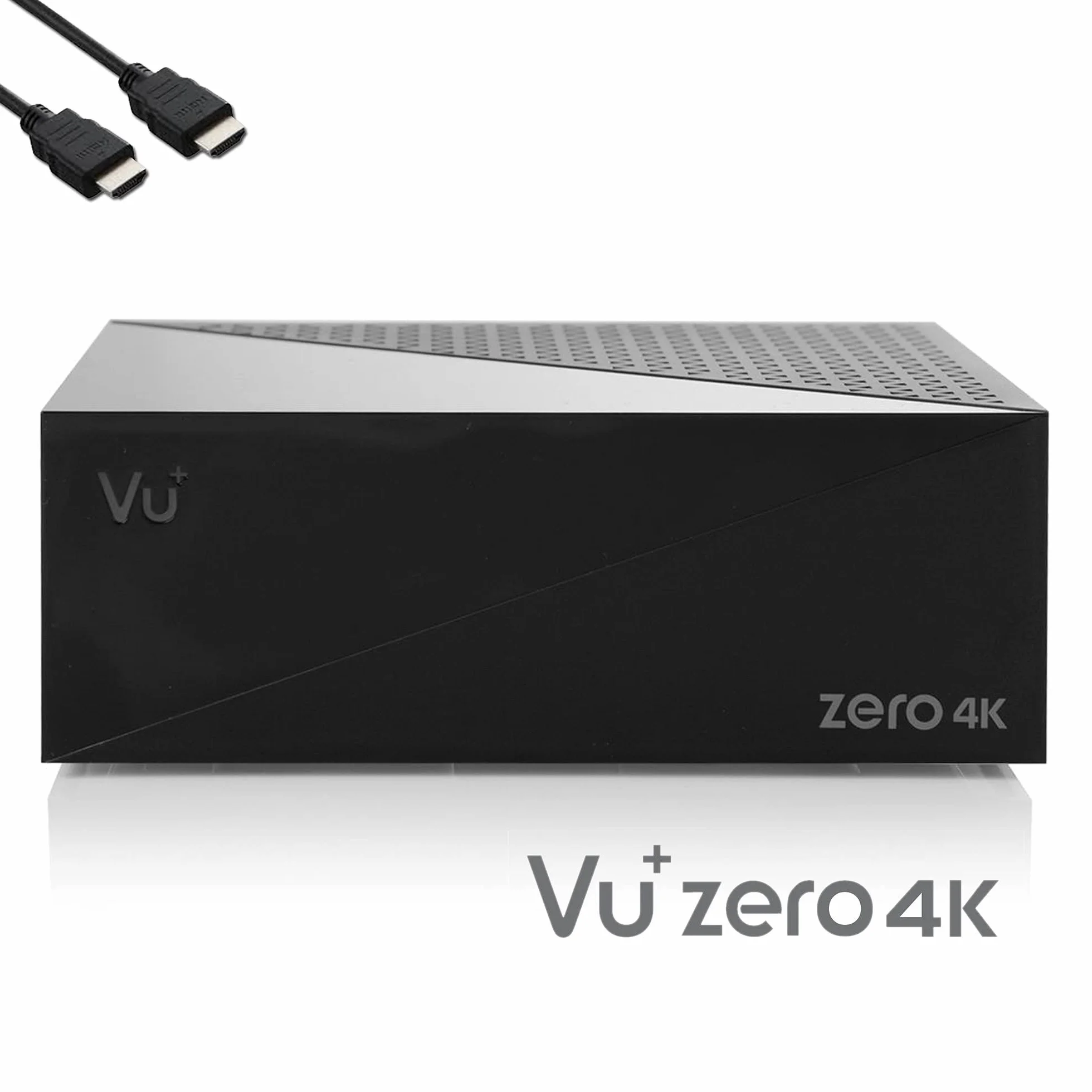 VU Zero 4K – UHD HDR odbiornik satelitarny z 1 tunerem DVB-S2X, E2 Linux Smart Receiver, YouTube, CI + czytnik kart, mediathek HbbTV, funkcja USB PVR + kabel EasyMouse HDMI