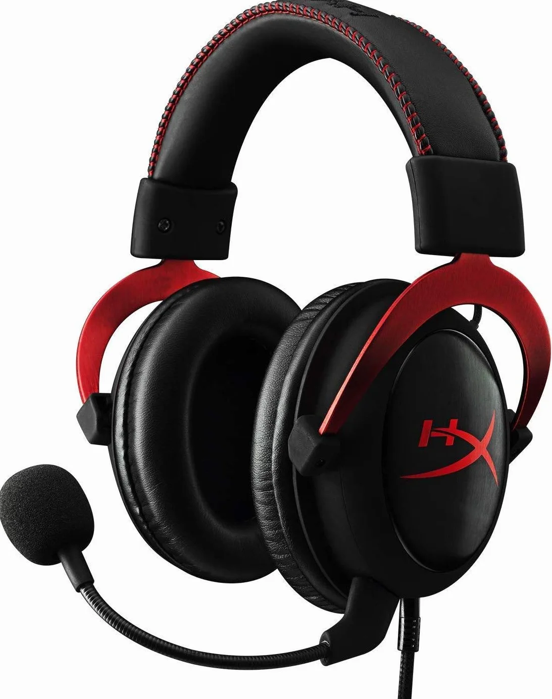 HyperX Cloud II zestaw słuchawkowy do gier, dźwięk przestrzenny 7.1, aluminiowa rama, odłączany mikrofon z redukcją szumów, Hi-Fi ze sterownikami audio 53 mm, kompatybilny z PC/PS4/Xbox/Mac/Mobile/VR,