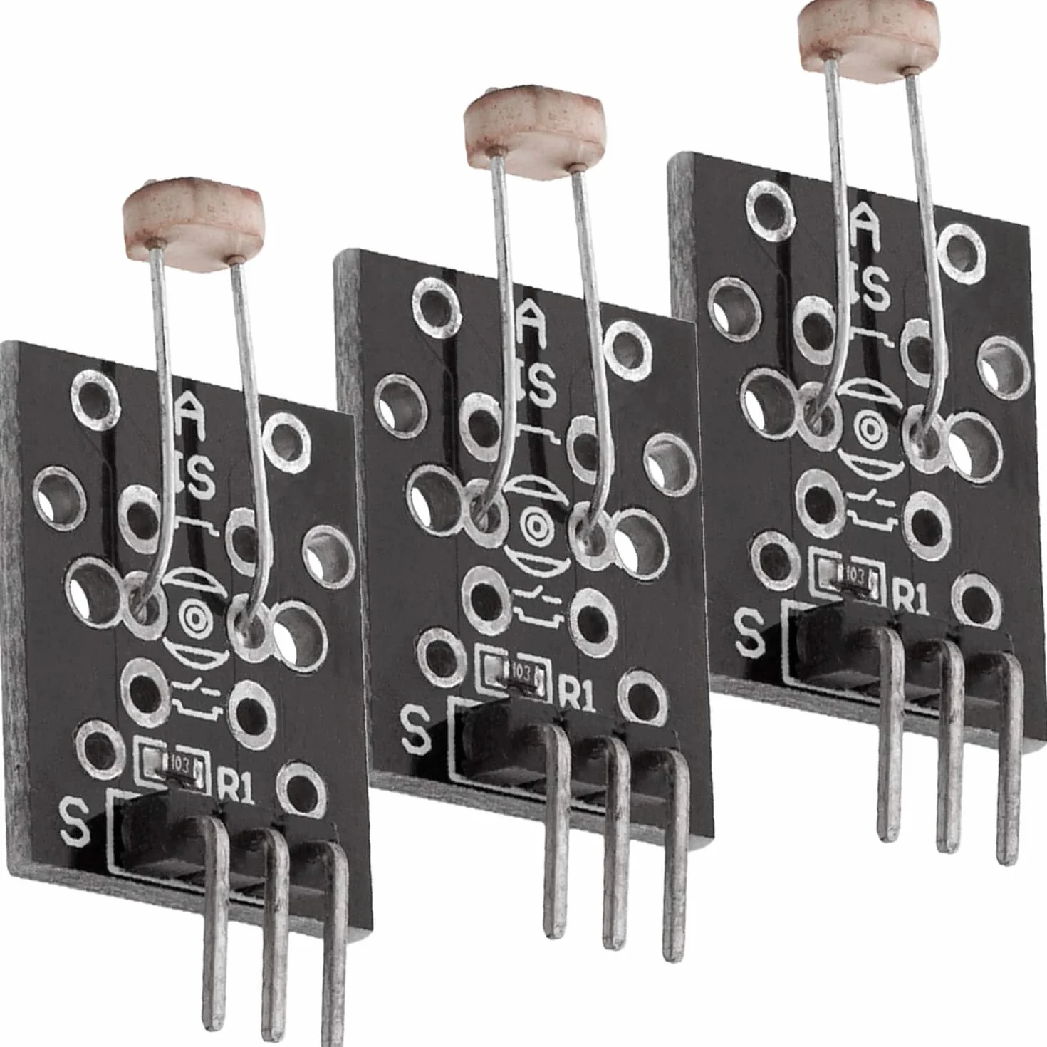 AZDelivery 3 x KY-018 Photo LDR Resistor Diode Photo Resistor czujnik kompatybilny z Arduino i Raspberry Pi, w tym eBook!