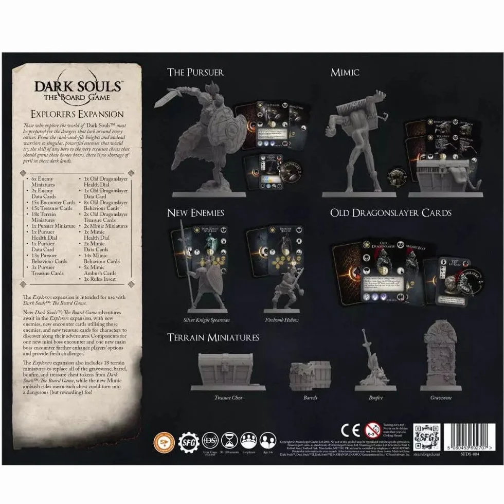Steamforged Games | Dark Souls: The Board Game | Expansionlorers Expansion | For 1 to 3 Players Ages 14+ | Game in English