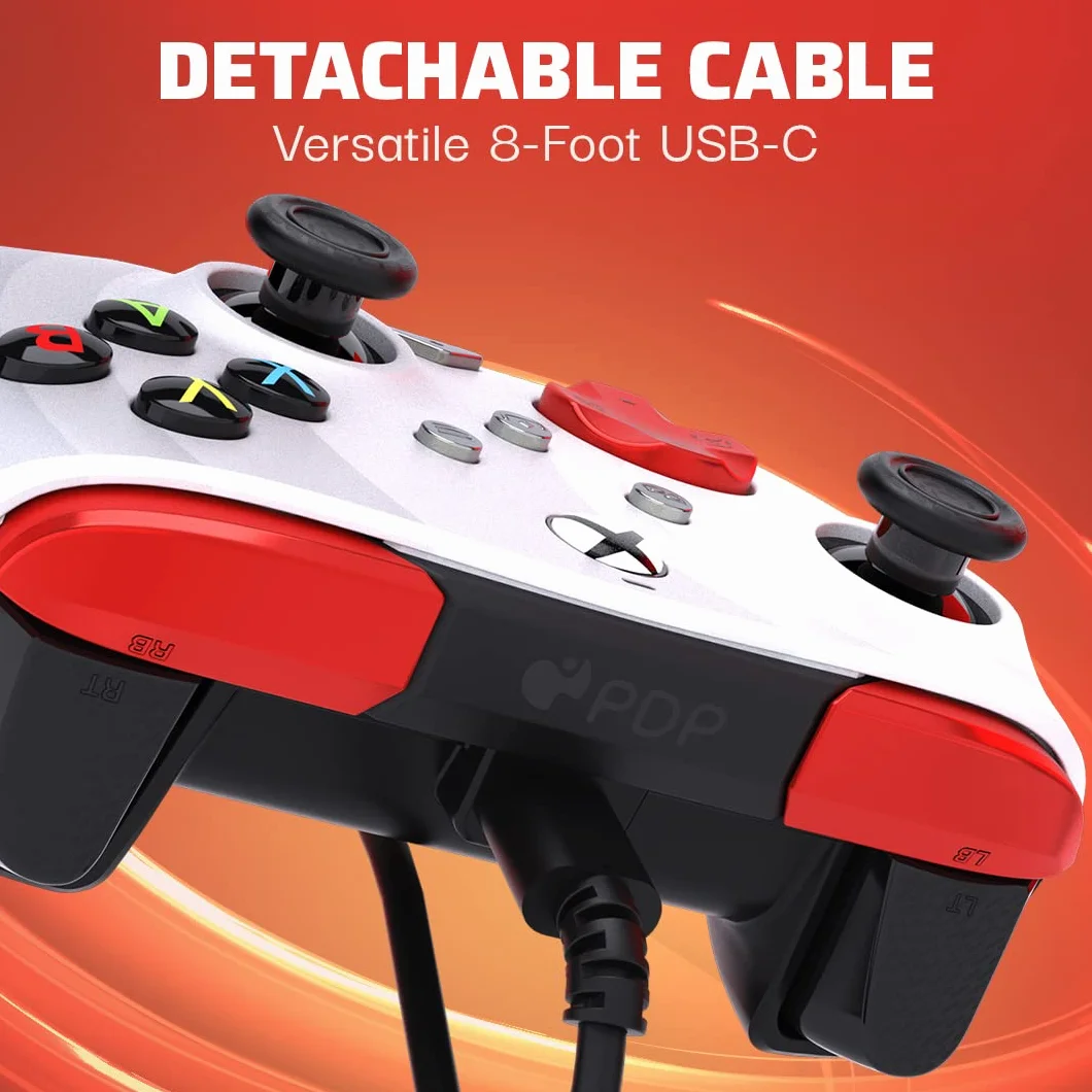 PDP REMATCH XBOX przewodowy kontroler RADIAL biały Xbox Series X|S Xbox One