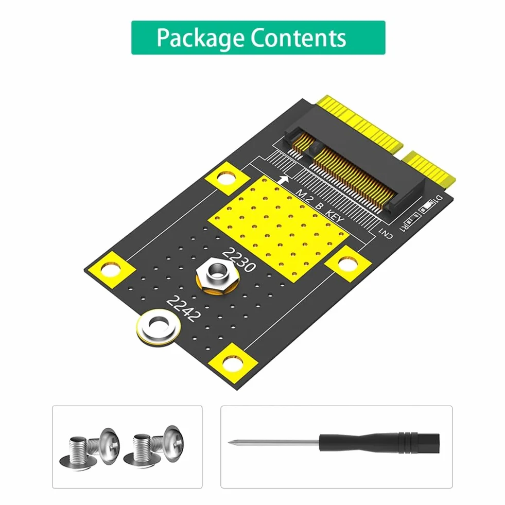 MSATA na M.2 (NGFF) Key B adapter do kart SSD 2230/2242 do wielosystemowych części PC