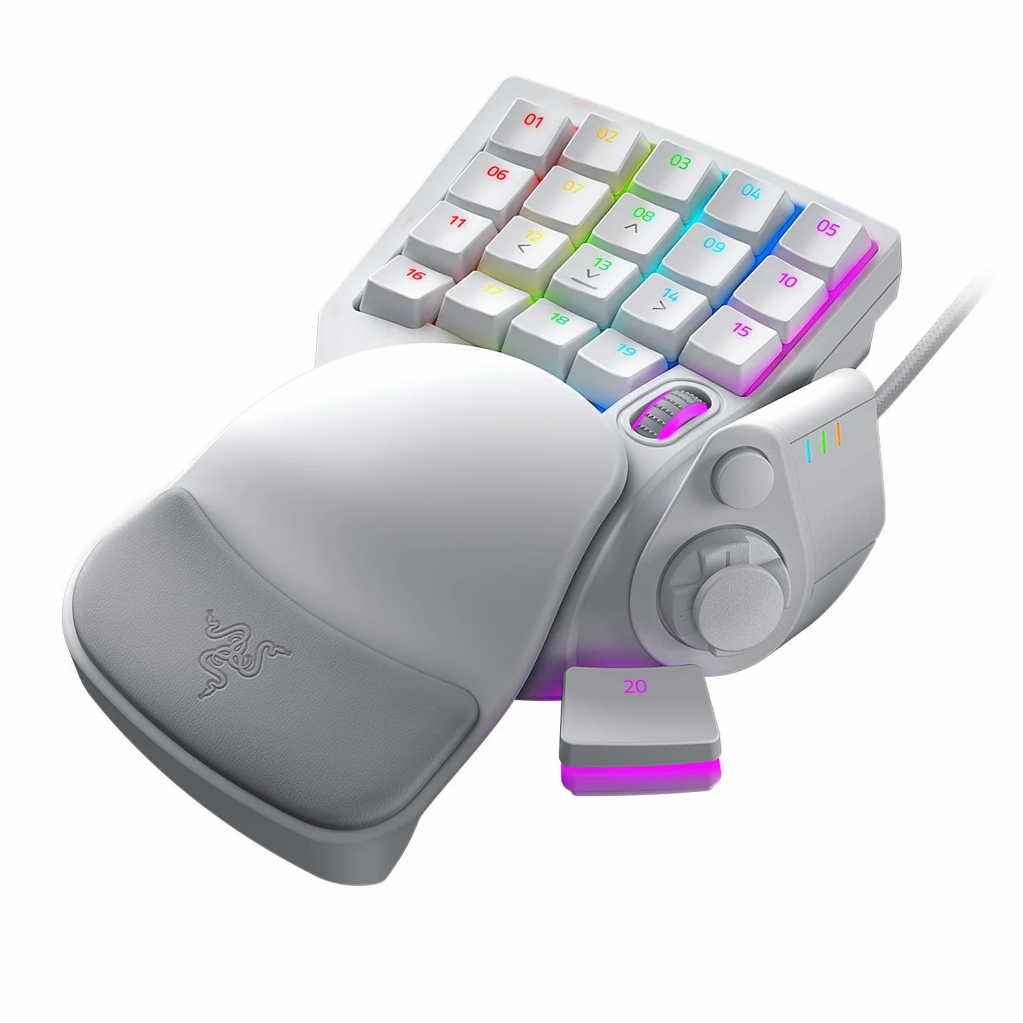 Razer Tartarus Pro Gaming Keypad z analogowo-optycznymi przyciskami, 32 programowalne przyciski, Mercury