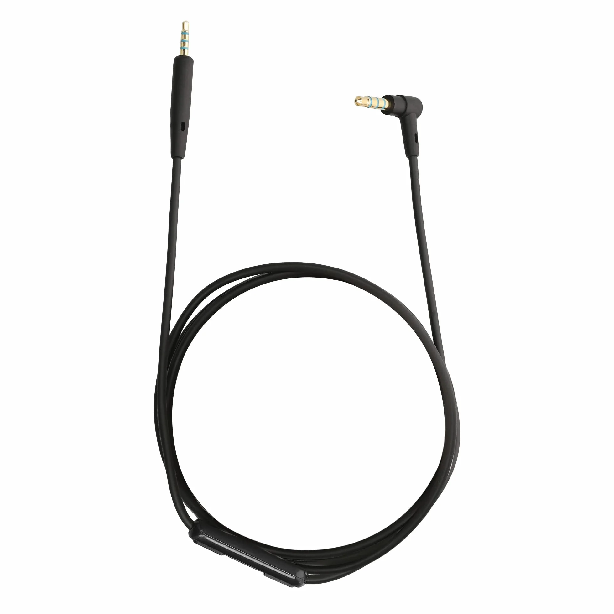 kwmobile Kabel do słuchawek JBL E30 / E50 / E55BT / E65 BTNC/LIVE 500BT / TUNE 600 BTNC/LIVE 650 BTNC - kabel zamienny 150 cm mikrofon regulator głośności - jack 3,5 mm, czarny, 60562.01_m002783