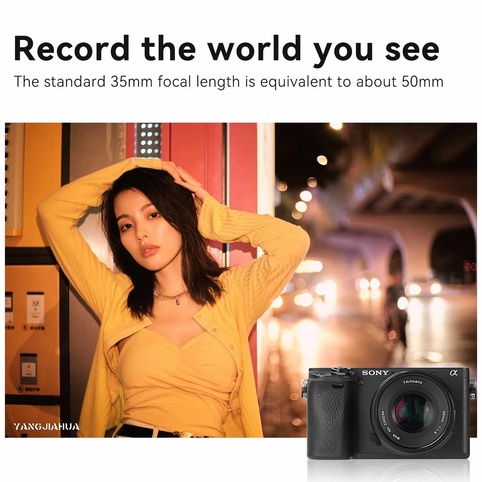 7artisans F1.4 Mark II APS-C Duży otwór 35 mm Ręczny obiektyw ustawiania ostrości do Sony E Mount bez lustra A6500 A6300 A6100 A6000 A5100 A5000 A9 NEX3N NEX5T NEX5R