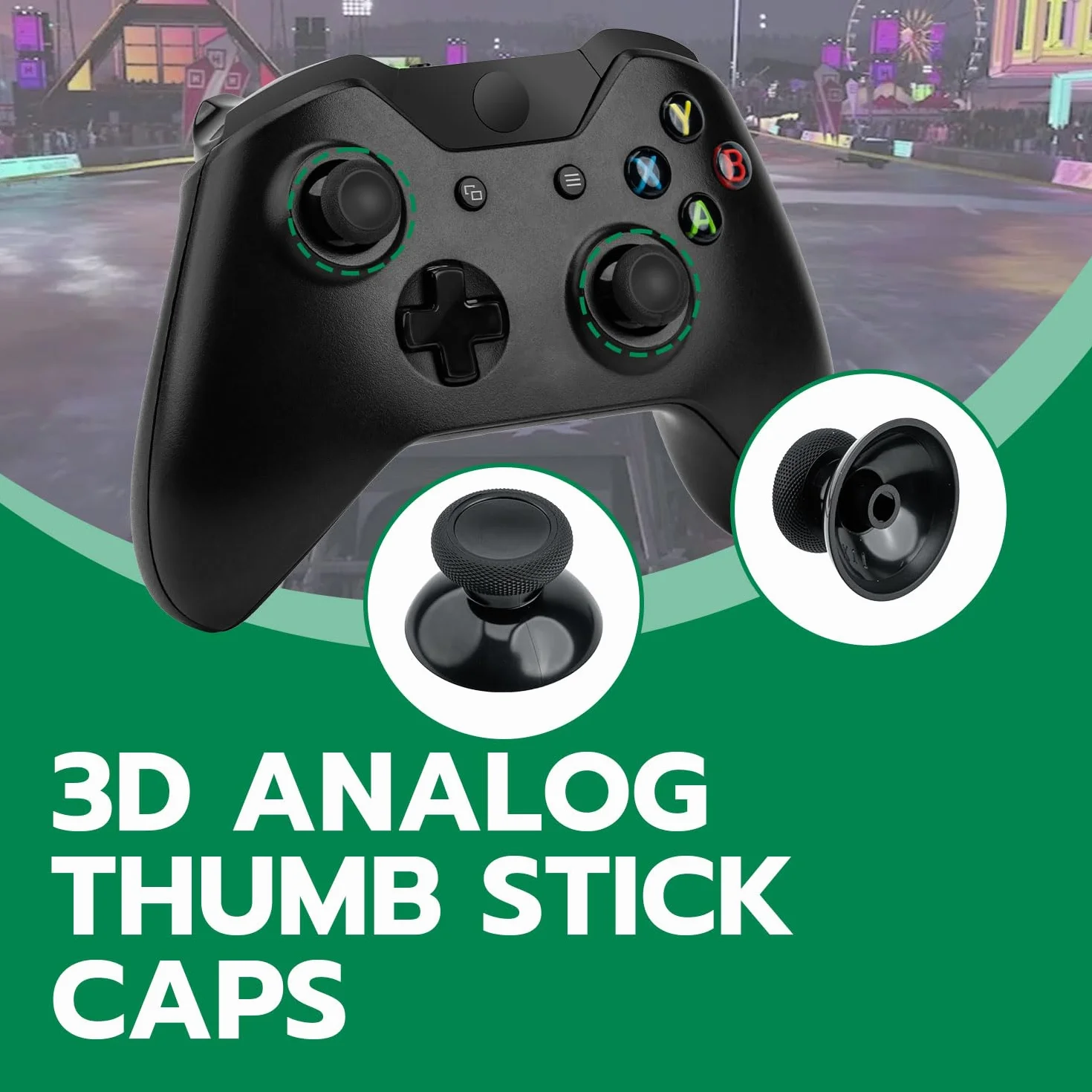 Tolesum Zestaw wymiennych analogowych drążków joysticka TMR Effect do kontrolerów Xbox Series X/S, Xbox One i Xbox One X/S z narzędziami naprawczymi (wymagane spawanie) Bez dryftu – czarny