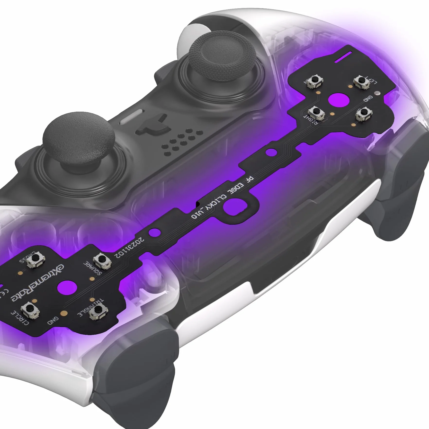 eXtremeRate Face Clicky Kit dla ps5 Edge Kontrolera,Taktylnymi Przyciskami Kierunkowymi D-pad Zestaw do Klikania Myszą dla ps5 Edge Kontrolera-Kontroler Nie Jest Dołączony