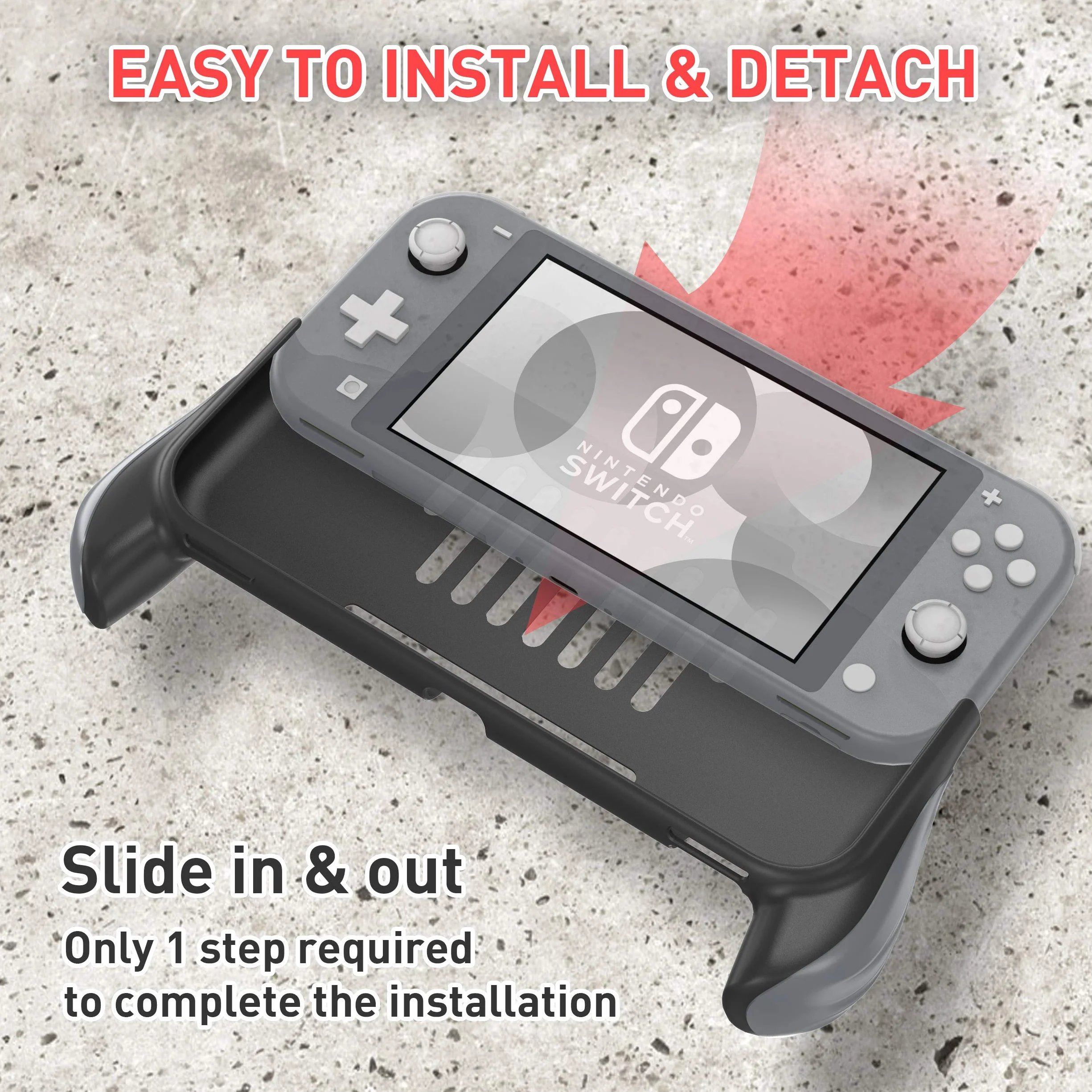 Etui ochronne kompatybilne z Nintendo Switch Lite, ergonomiczne przenośne akcesorium do konsoli 2019