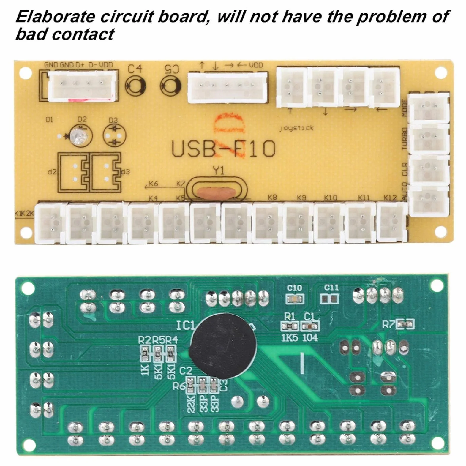 Arcade Enkoder USB, ogólny kontroler do gier PC Joystick płytka obwodowa, kontroler płyta sterująca do gier walki