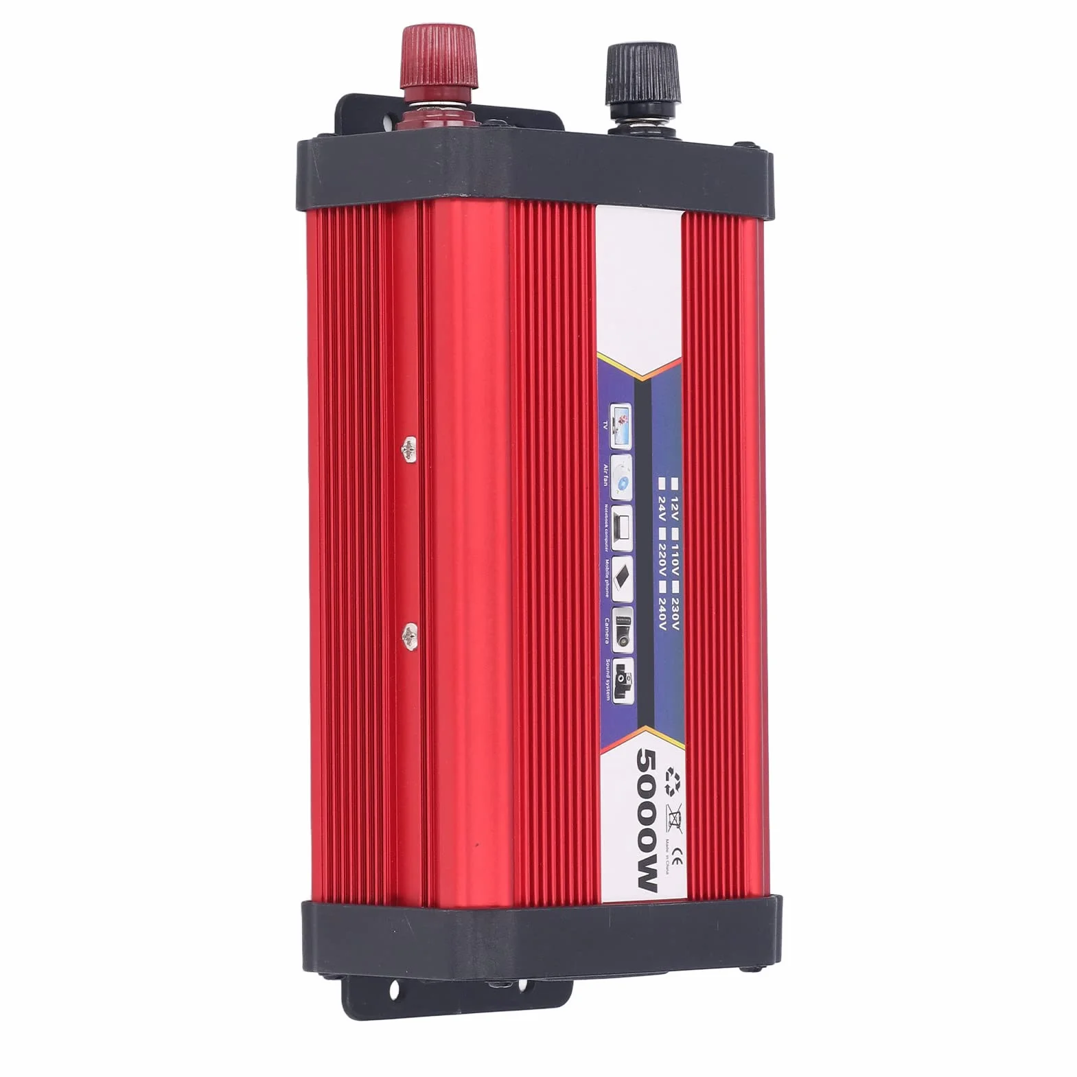 Falownik 1000 W, 12 V/24 V do 110 V/220 V 5000 W Moc Szczytowa Falownik Sinusoidalny do Pojazdów Samochodowych RV (24 V do 220 V)