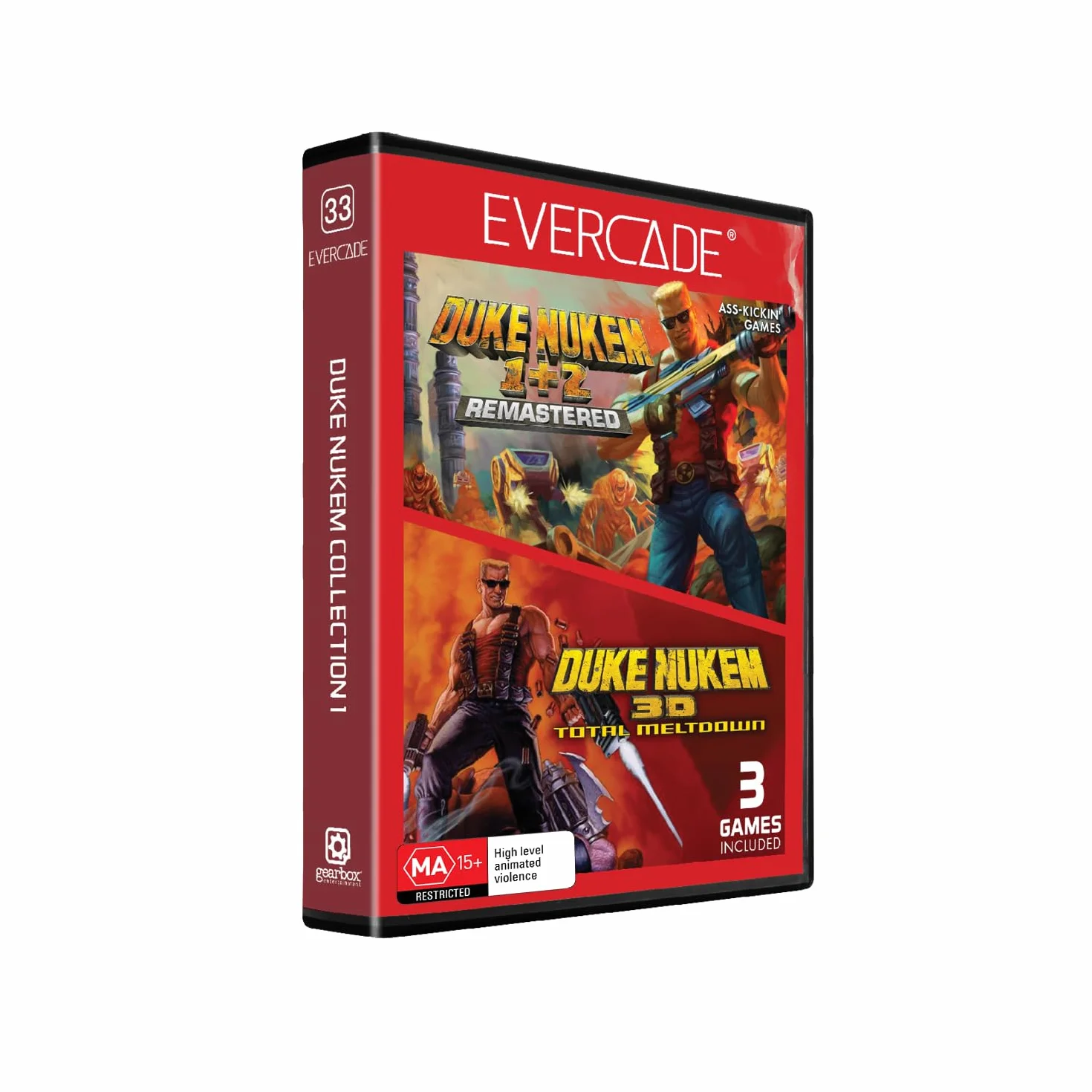 BLAZE Evercade Red Cart 33 - Duke Nukem Col. 1