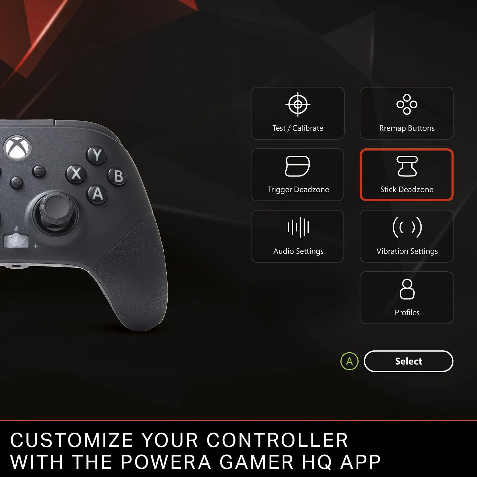 Kontroler przewodowy PowerA FUSION Pro 4 do konsoli Xbox Series X|S, drążki z regulacją wysokości, drążki halotronowe, przyciski z możliwością mapowania, licencjonowany produkt