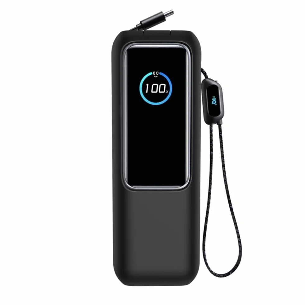 FTRONGRT Etui kompatybilne z Anker Zolo 25000 mAH 165 W, bank mocy, pyłoszczelny, odporny na upadek, silikonowe, etui ochronne, kompatybilne z Anker Zolo 25000 mAH 165 W, Power Bank, kolor czarny