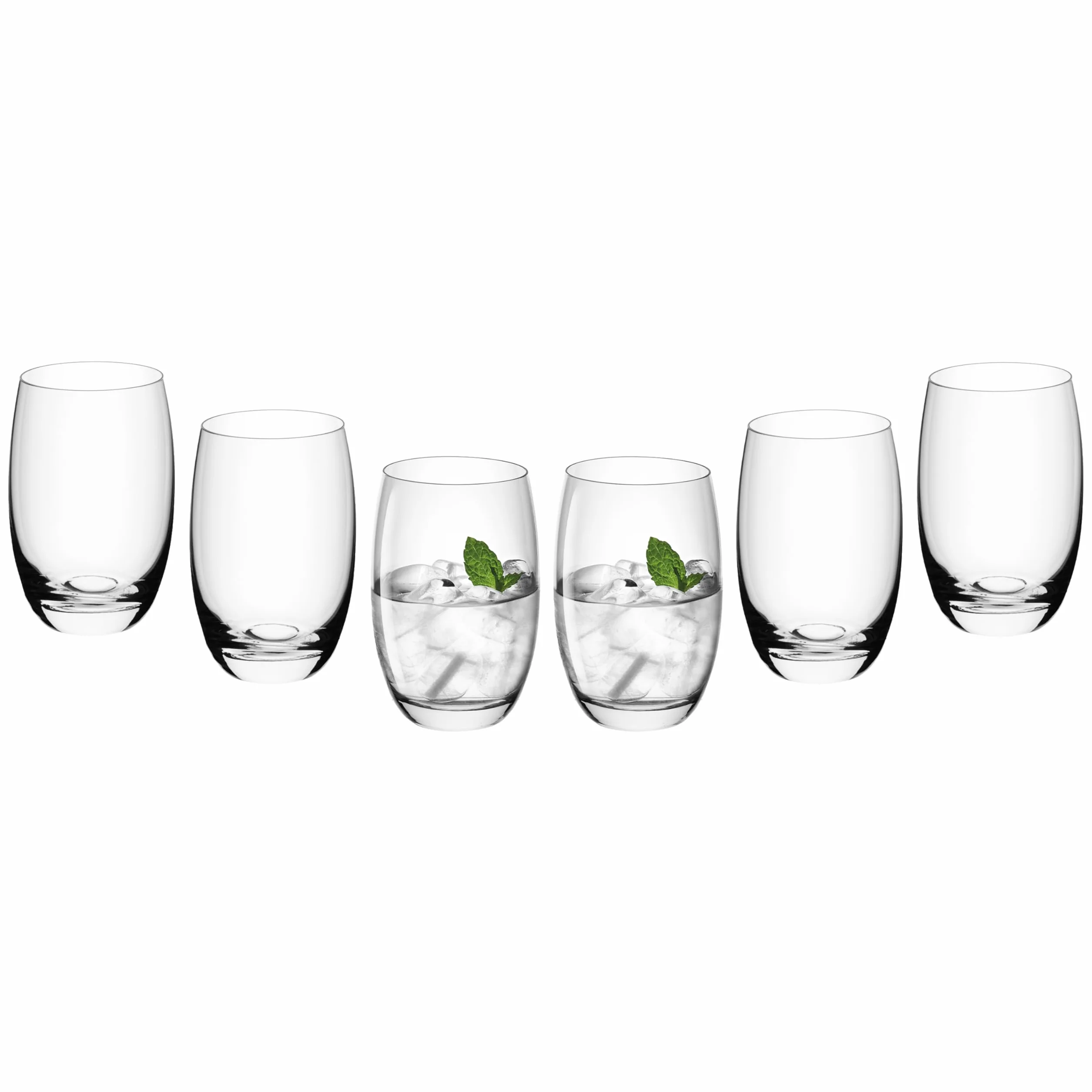 Gerlach 1760 Zestaw 6 Szklanek Flow 450 ml Przezroczyste