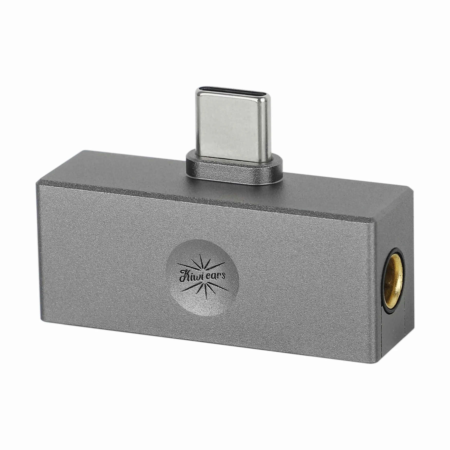 Linsoul Kiwi Ears Allegro Mini Przenośny przetwornik cyfrowo-analogowy IEM, wzmacniacz słuchawkowy, wyjście USB C do 3,5/4,4 mm, wysoka rozdzielczość 32 bity/384 kHz(Tytan)