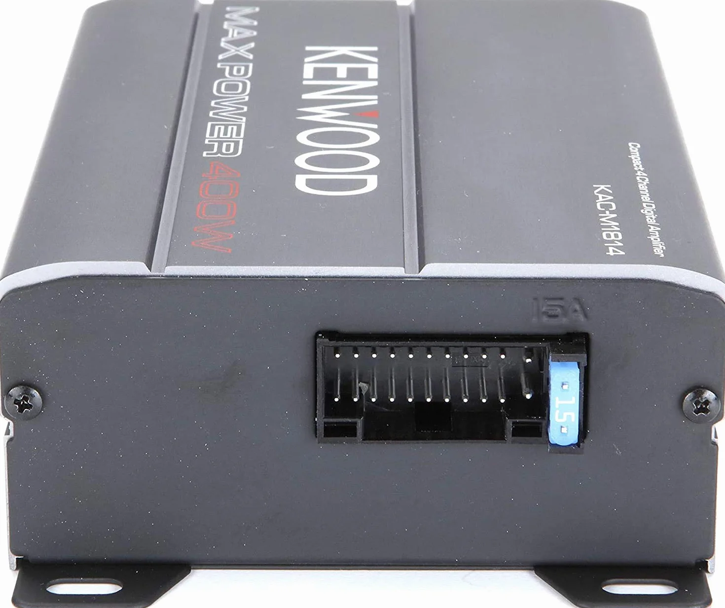 Kenwood KAC-M1814 4-kanałowy, kompaktowy, mostkowy wzmacniacz cyfrowy o mocy 400 W