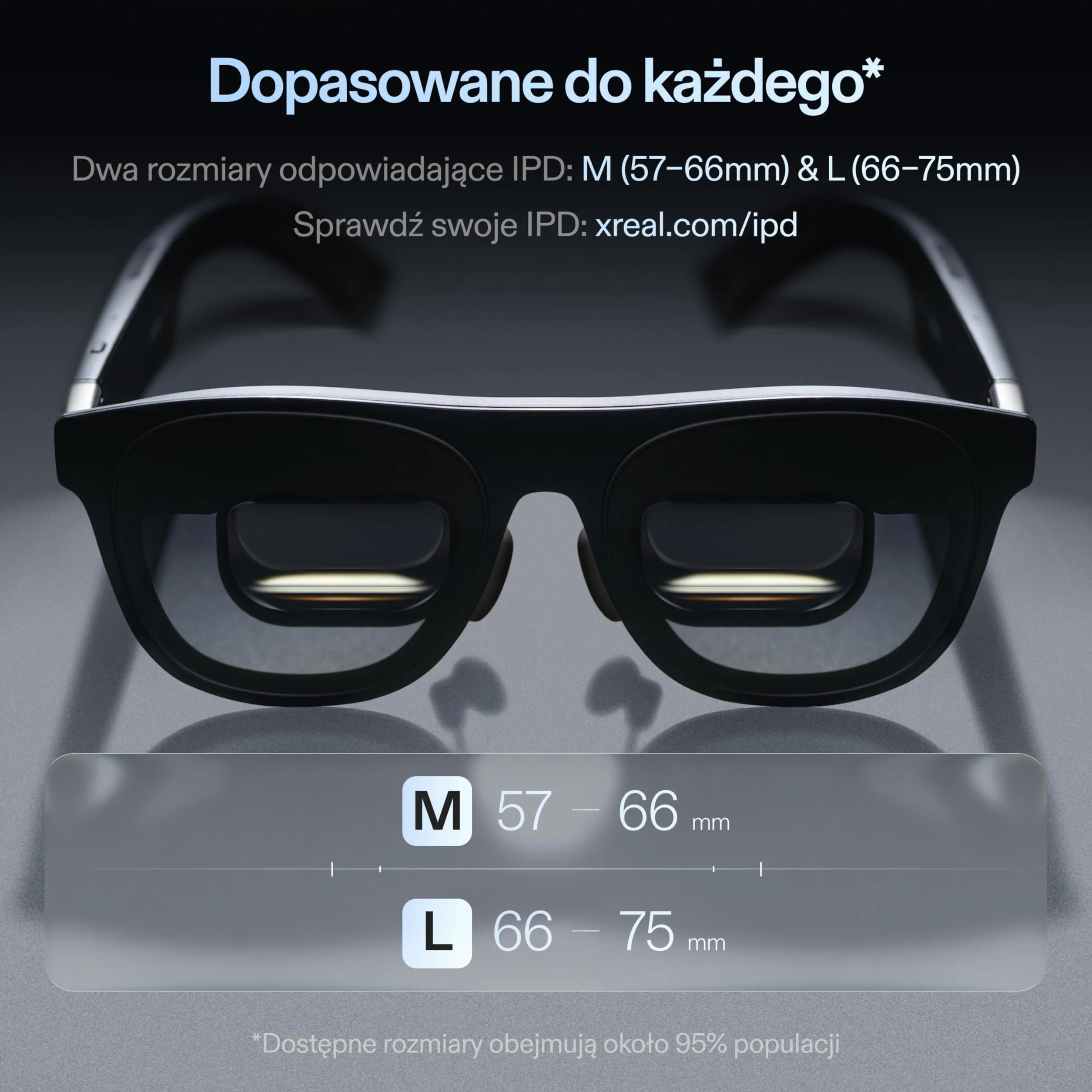 XREAL One Pro AR Okulary z Chipem X1,REAL 3D, Natywny 3DoF Okularów XR, Optyka X-Prism, 57°FOV, Wyświetlacz HD171" 120Hz, Sound Bose, iPhone 17/16/15,SteamDeck ROG MacPC Android iOS, L(IPD66–75mm)