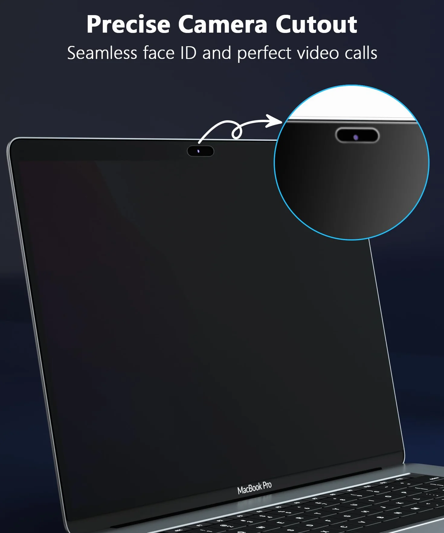 PYS 4-kierunkowa ochrona przed wzrokiem do MacBooka Air 33.0 cm (2018-2021, M1), filtr prywatności 360 stopni, matowa osłona antyodblaskowa, ochrona przed zarysowaniami