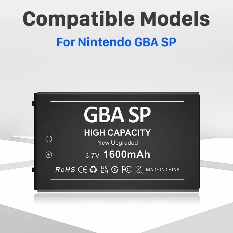 Akumulator do Gameboy Advance SP GBA SP Li-Ion 1600mAh Nintendo AGS-001 AGS-003 AGS-101