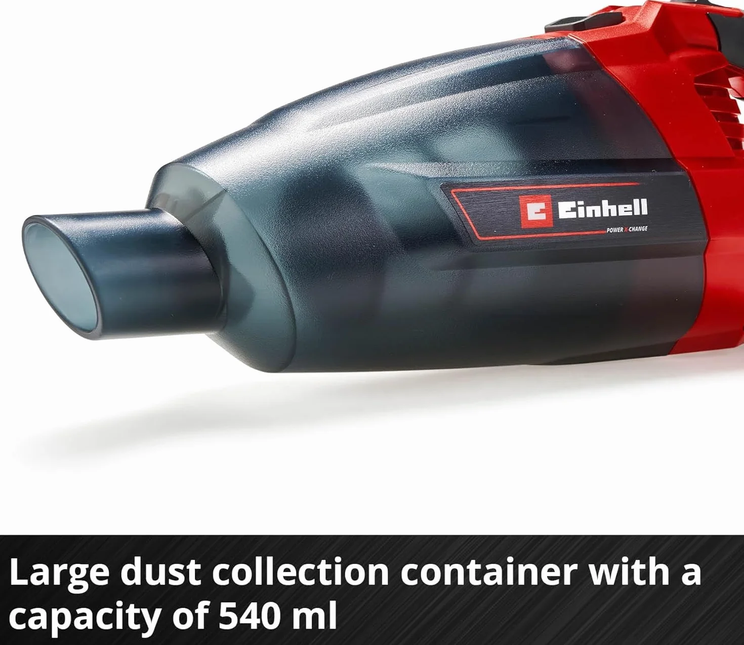 Einhell Akumulatorowy odkurzacz ręczny TE-VC 18 Li-Solo Power X-Change (litowo-jonowy, pojemnik na kurz 540 ml, w tym 3 ssawki, przedłużenie, uchwyt ścienny, bez akumulatora i ładowarki)