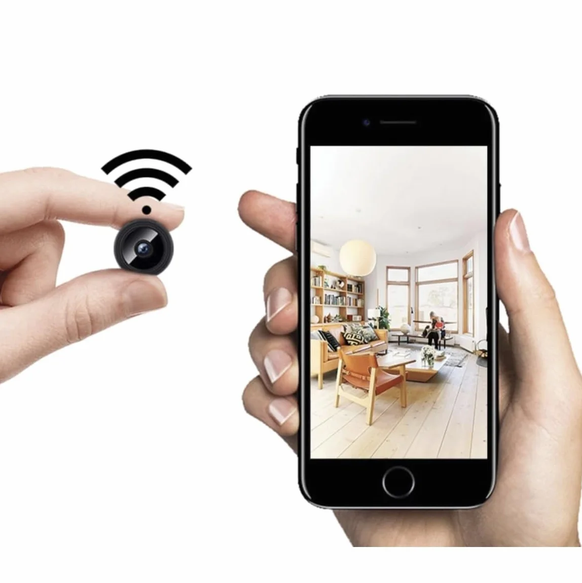 Miniaturowa kamera szpiegowska 1080p WiFi, bezprzewodowa ukryta kamera do użytku wewnątrz i na zewnątrz
