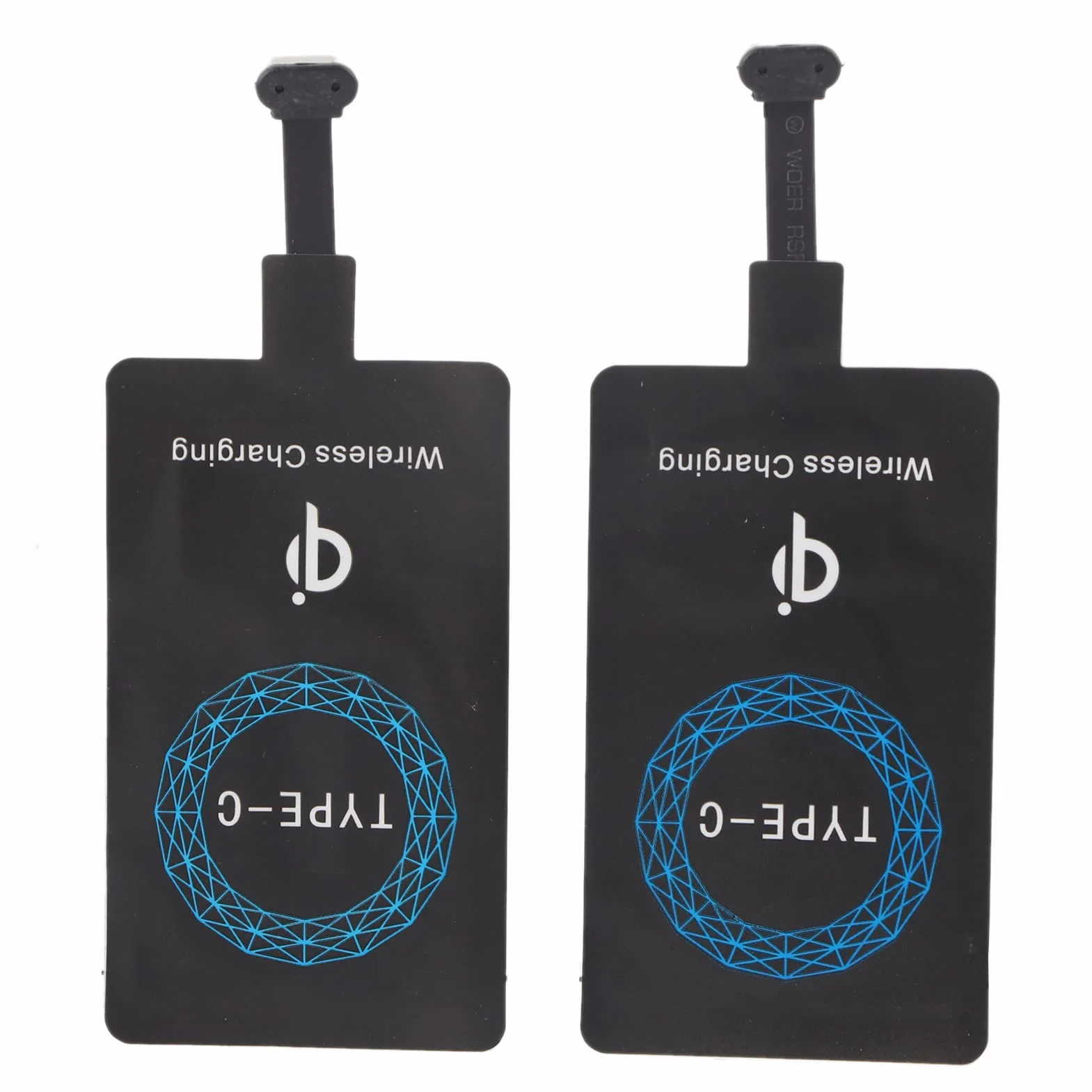 2 Szt. Bezprzewodowy Odbiornik USB C, Szybkie ładowanie Slim Type C Qi Bezprzewodowa ładowarka Odbiornik Chip do Telefonów USB C, Bezprzewodowy Moduł ładowania