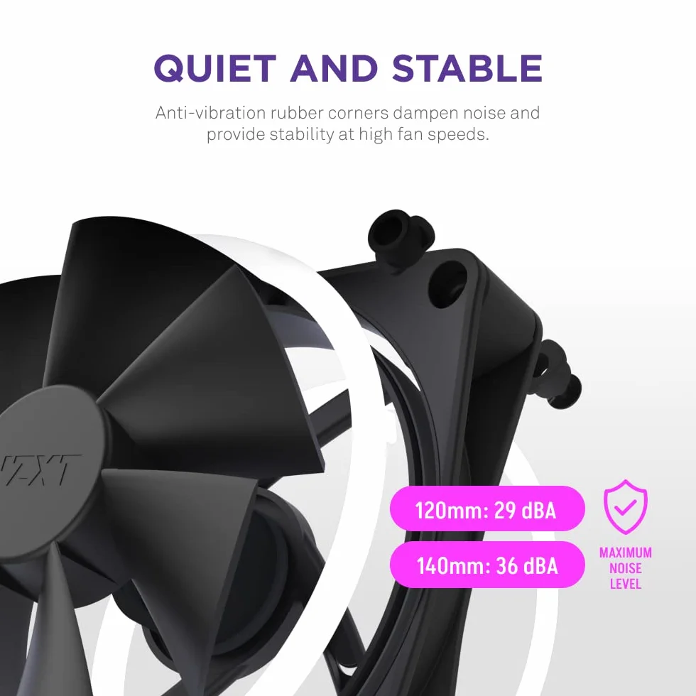 NZXT F120 RGB Duo Triple Pack - 3 x 120 mm dwustronne wentylatory RGB z kontrolerem - 20 indywidualnie adresowanych diod LED - zrównoważony przepływ powietrza i ciśnienie statyczne - PWM - czarny