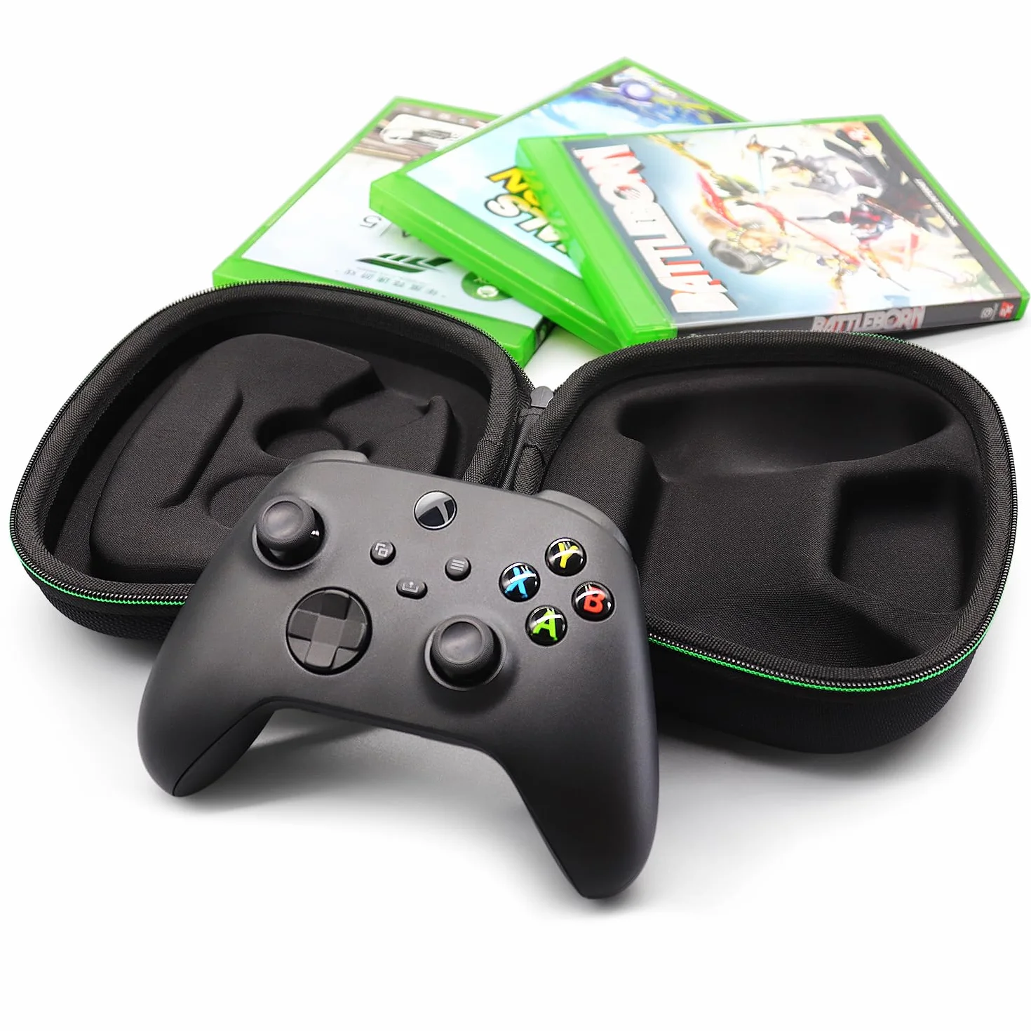sisma Torba transportowa Etui podróżne Kompatybilny z Kontroler Bezprzewodowy Xbox Series X/S i Core, Torba przechowywania i ochronna na Pad do gier Xbox, Czarny