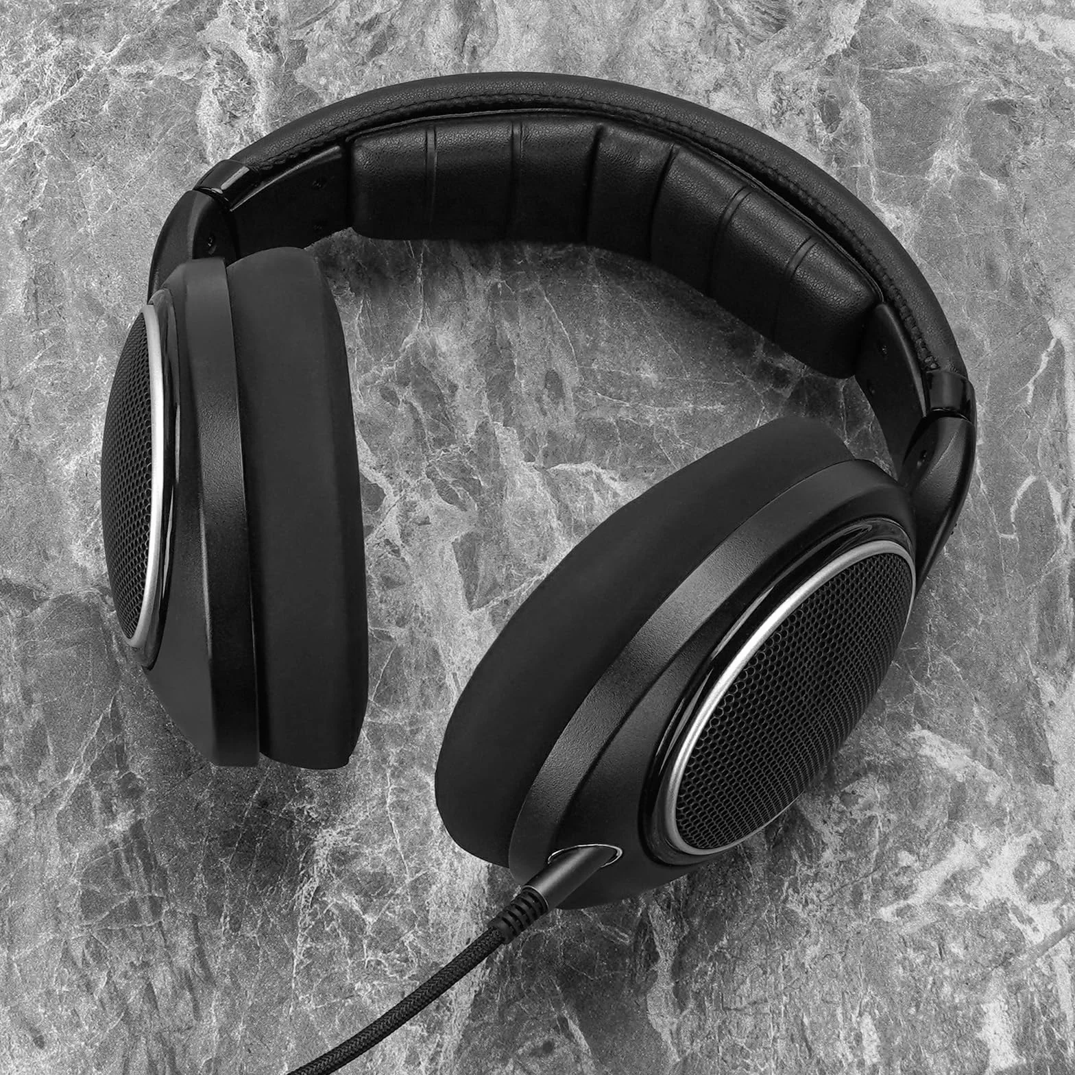 Linkidea Kabel audio do słuchawek Sennheiser HD 620S/599/ 598SR/579/569/ 560S/ 559/558/550/505/400 PRO, zapasowy kabel AUX 2,5 mm na 3,5 mm, czarny, 170cm