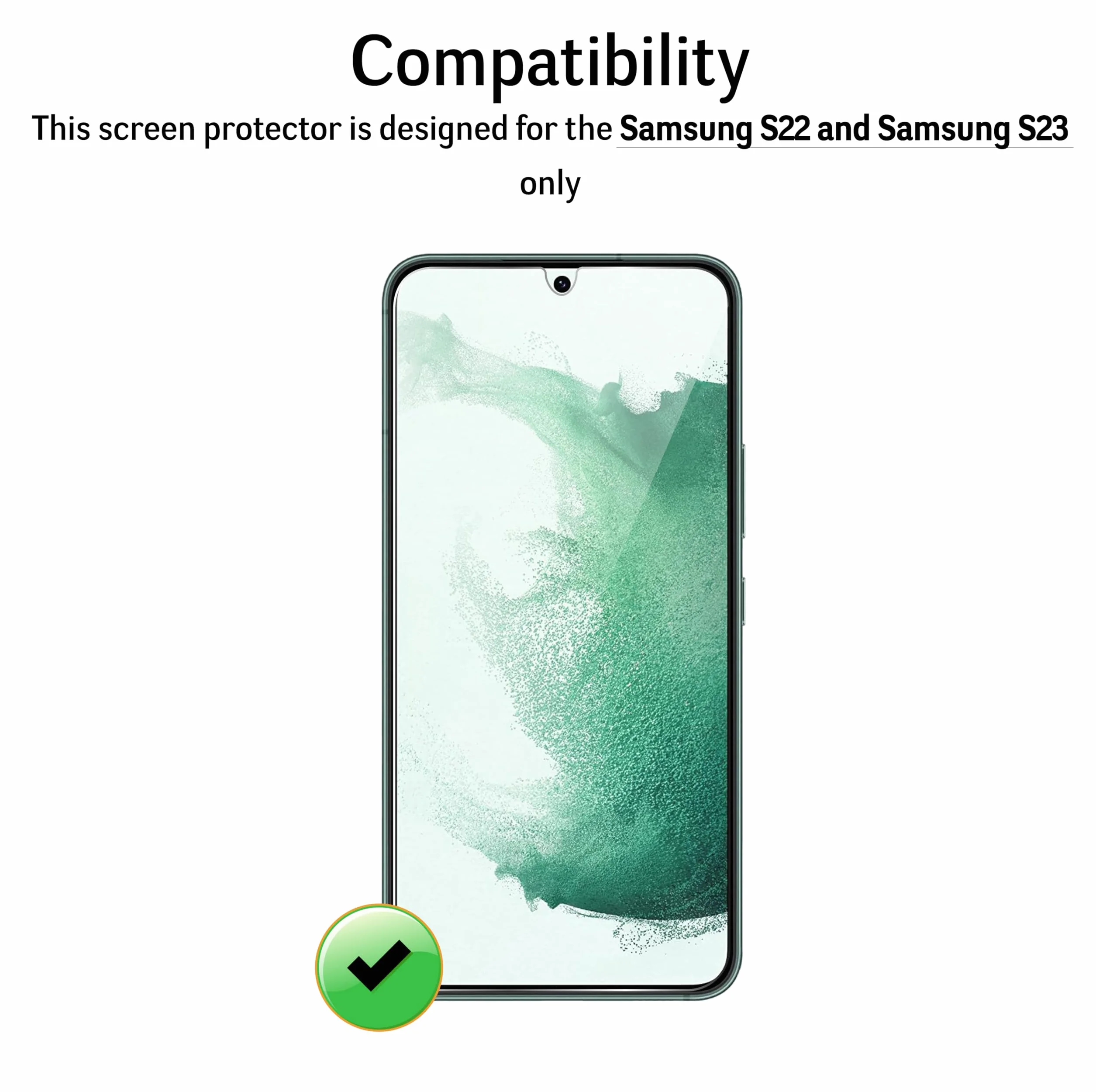 Ochraniacz ekranu do Samsung S22 5G [2 sztuki] szkło hartowane na ekranu, screen protector ochronne ekran