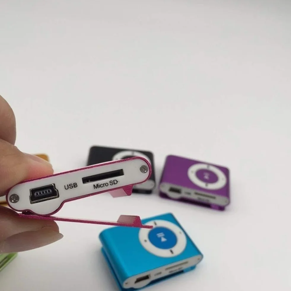 3,5 mm USB 2.0 mini odtwarzacz MP3 z klipsem obsługa karty TF prosty bez ekranu Dispaly