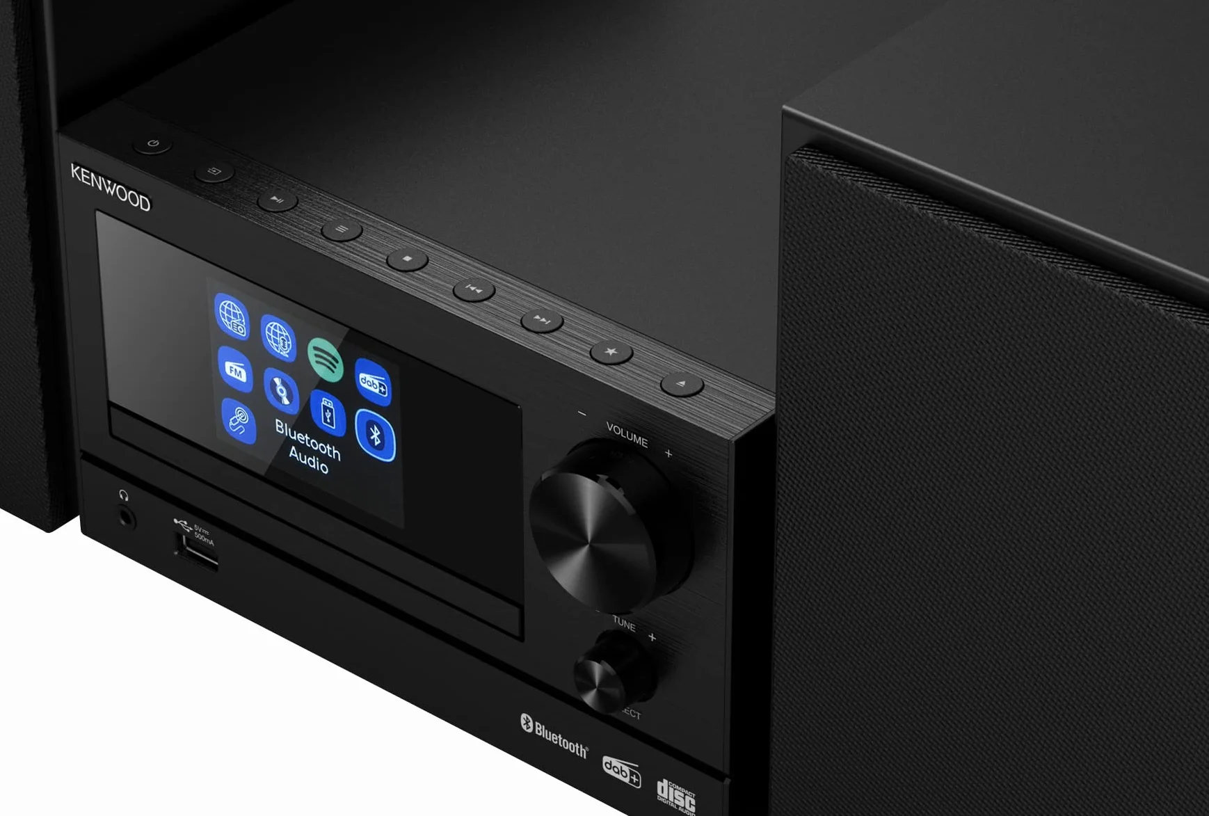 Kenwood M-7000-S Zestaw Stereo, Czarny, 2-drożny