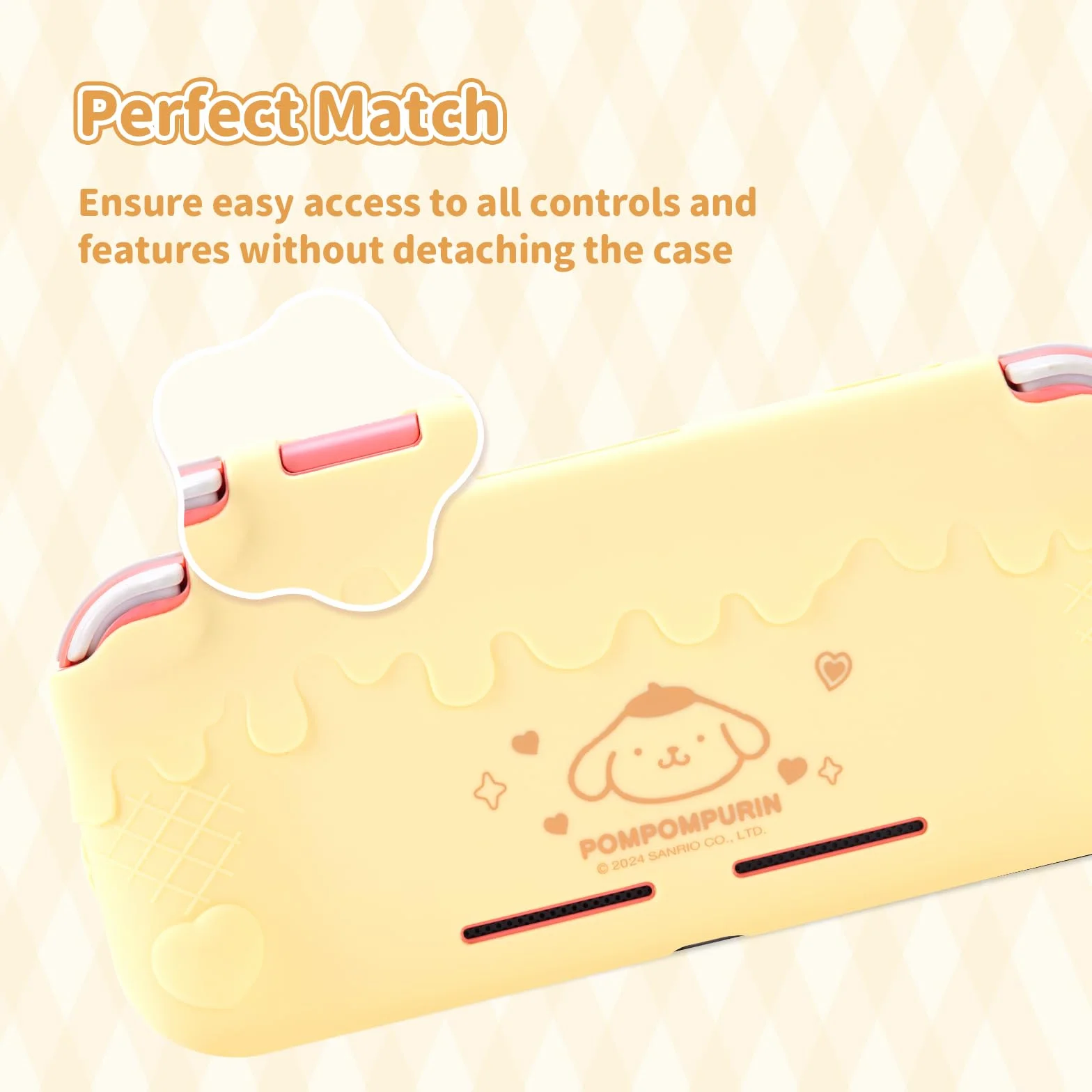 Kuitmor Etui Ochronne na Switch Lite, Silikonowa Osłona z 2 Pokrywkami na Gałki