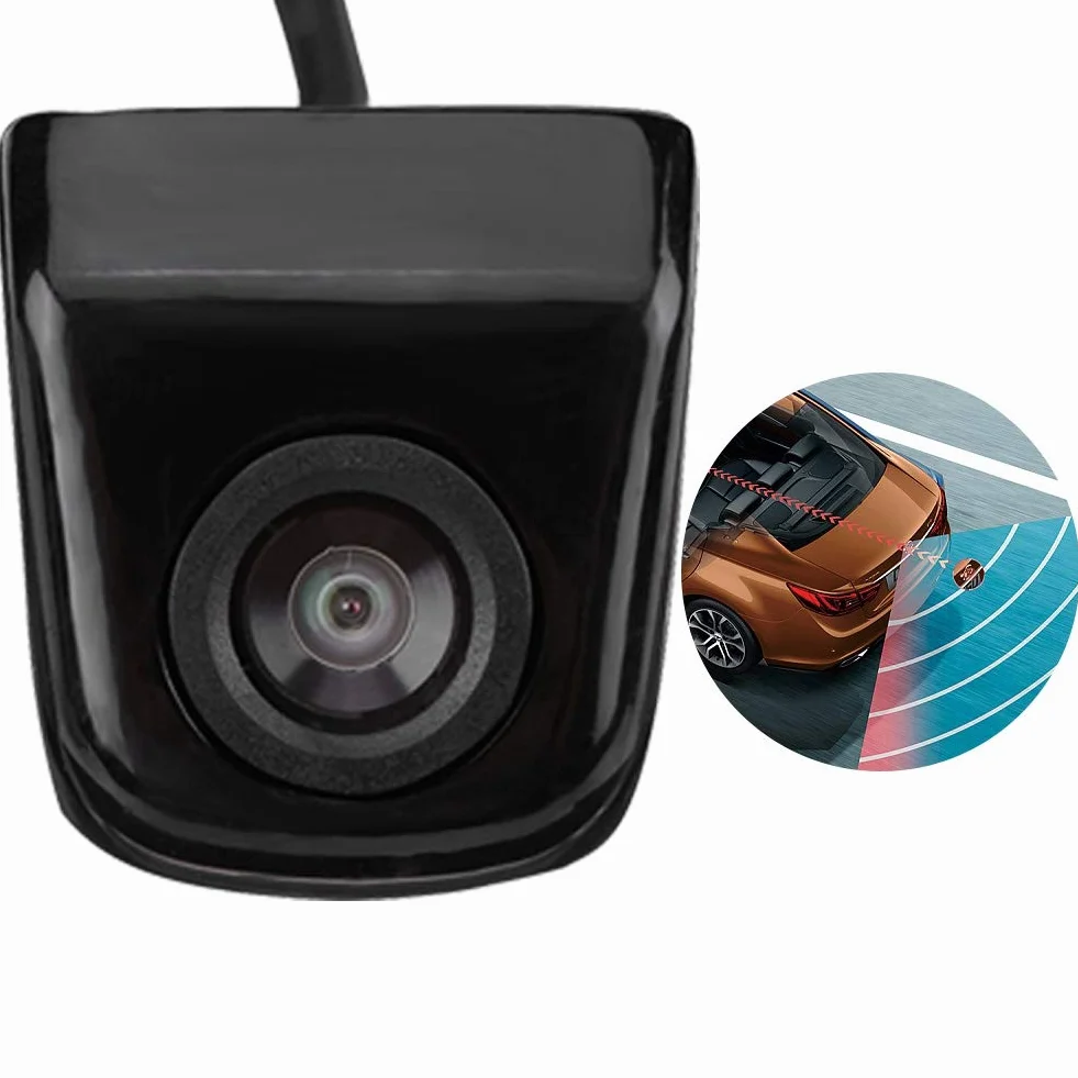 Tylna kamera samochodowa, tylna kamera samochodowa CCD Backup Parking Night Vision Kamera cofania Wodoodporna (czarna)