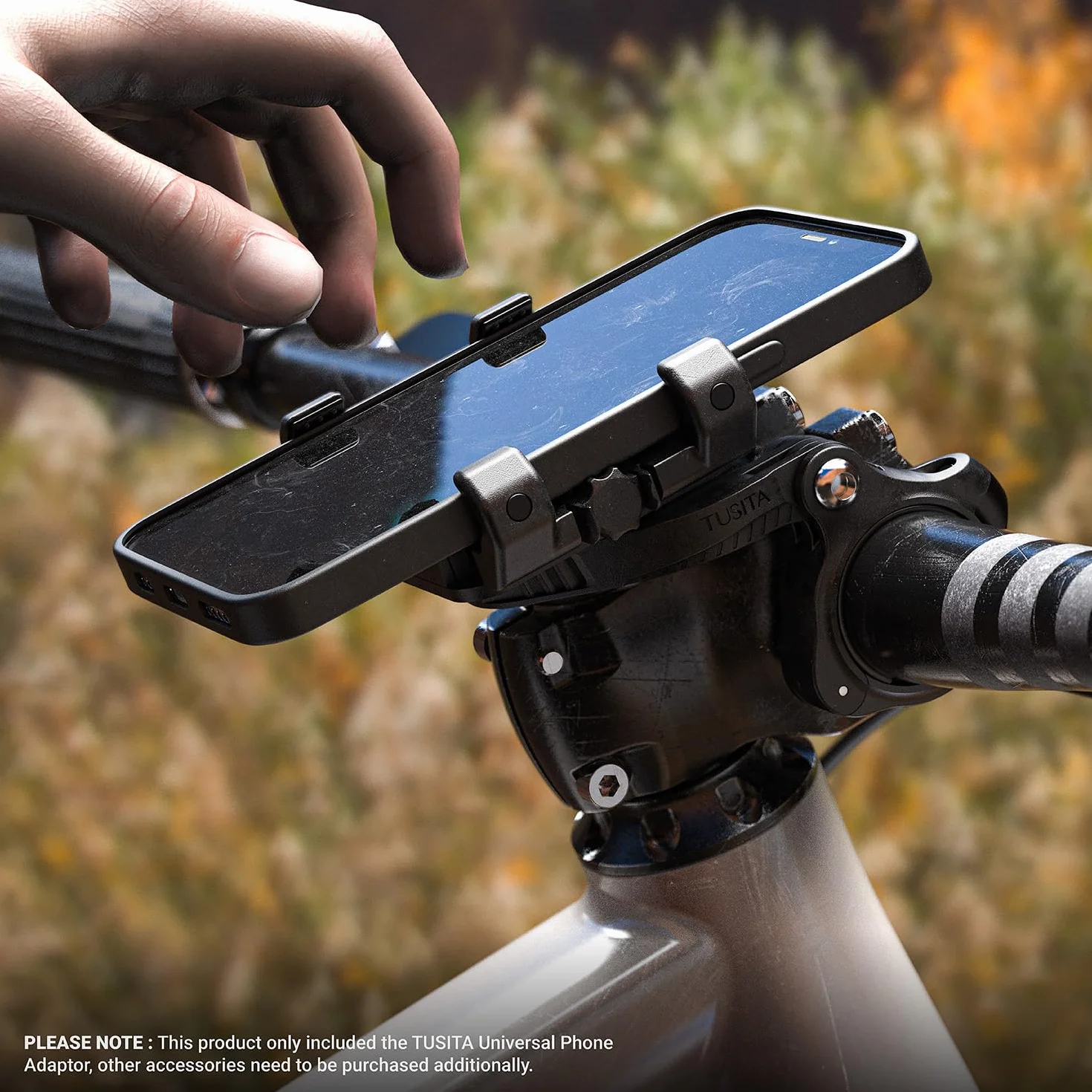 TUSITA Uchwyt na Telefon Rowerowy Kompatybilny z Garmin Mount, 4.0"-6.9"