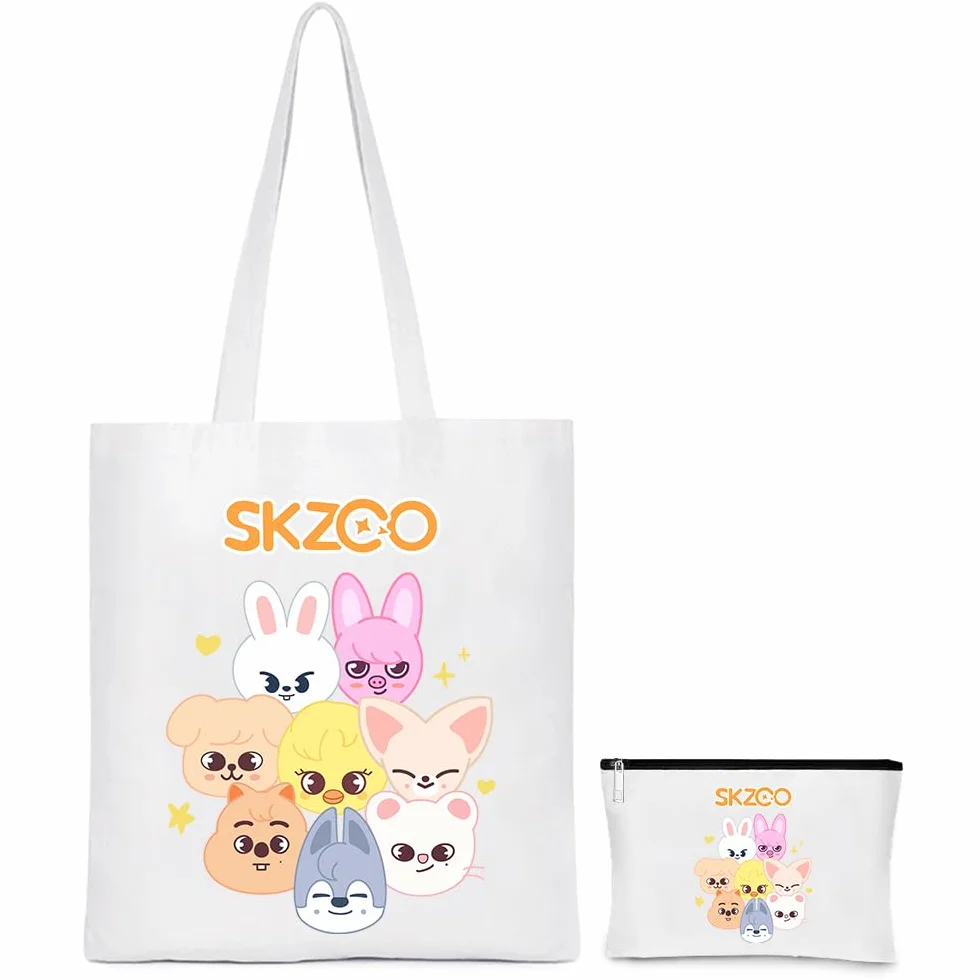 SKZ Stray Kids torba jutowa kosmetyczka Kpop prezent