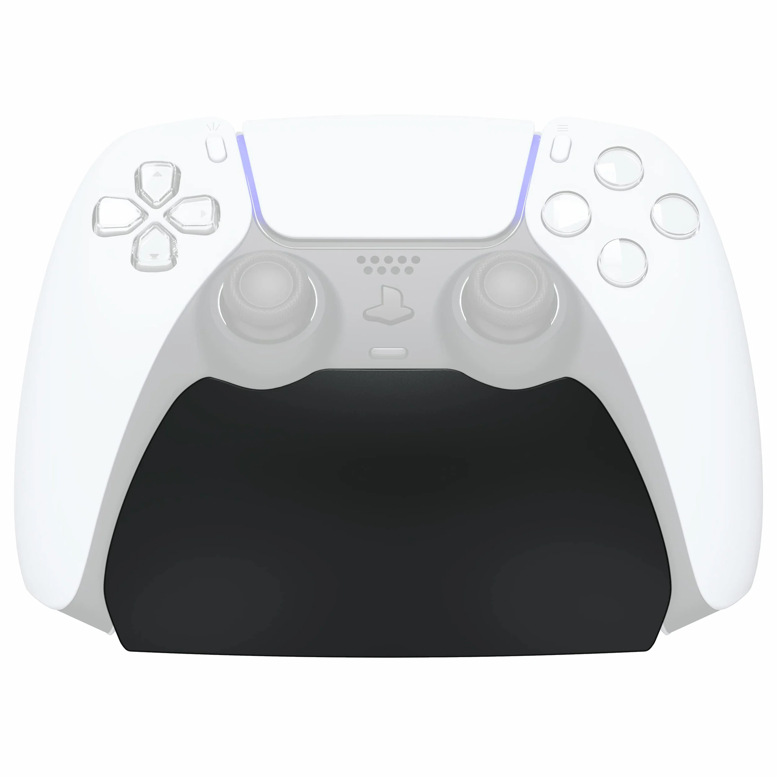 playvital Solidny czarny stojak na kontroler do PS5, akcesoria do gamepada, uchwyt biurkowy do kontrolera ps5 z gumowymi podkładkami
