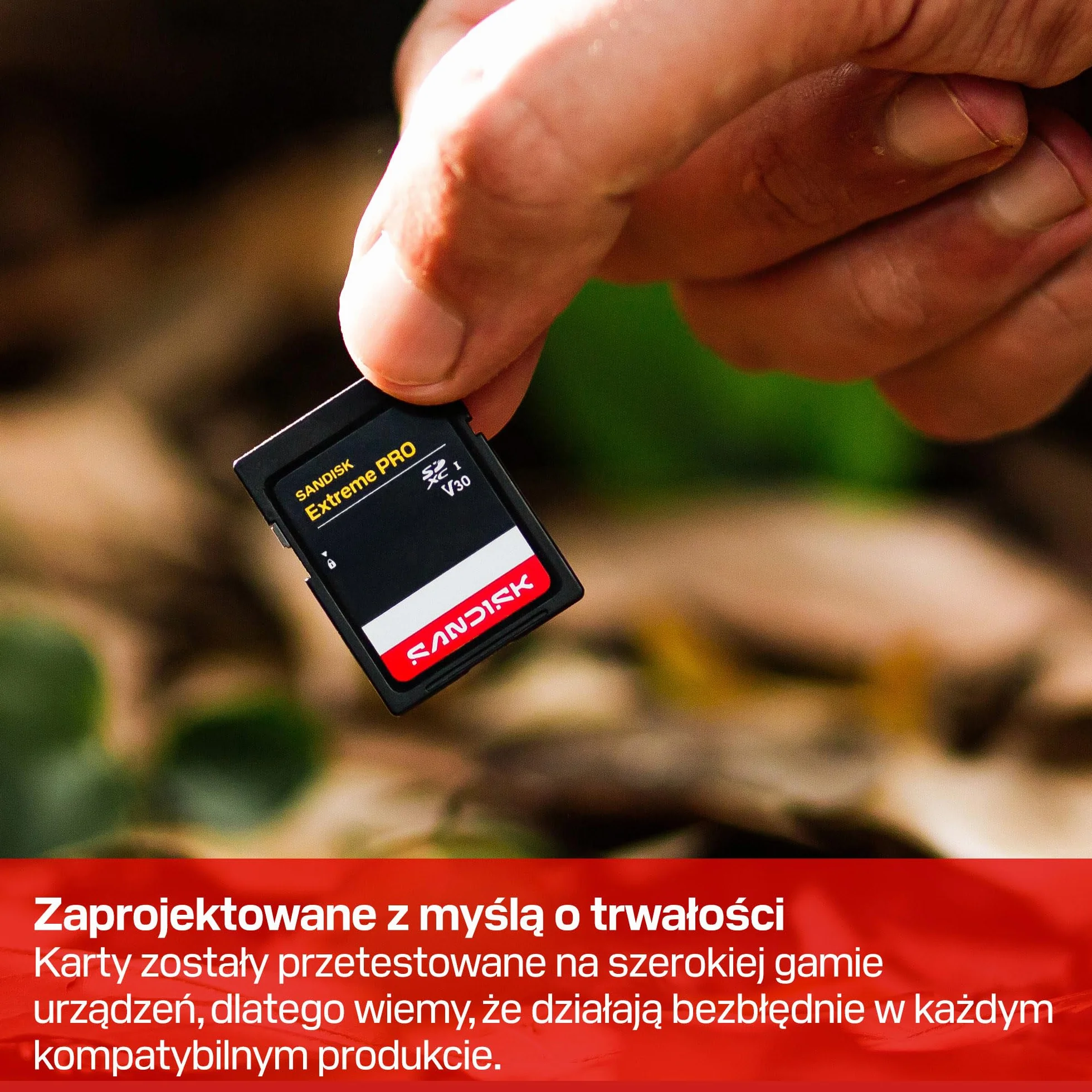 SANDISK Extreme PRO Karta SD UHS-I 128 GB (prędkość odczytu do 250 MB/s i prędkość zapisu do 120 MB/s, wideo 4K UHD, U3, V30) Memory Zone App