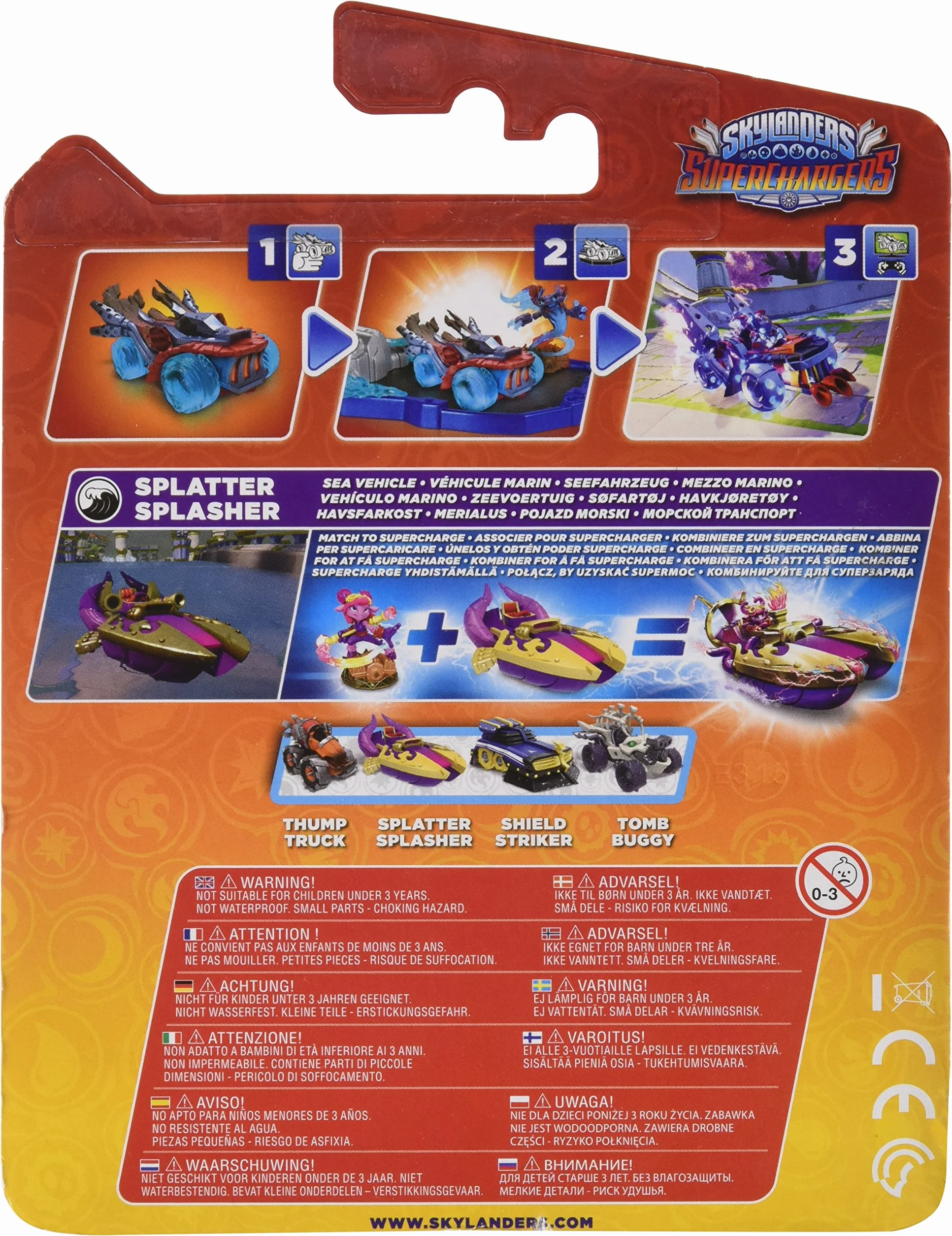 Skylanders Superchargers Pojazd Splatter Splasher