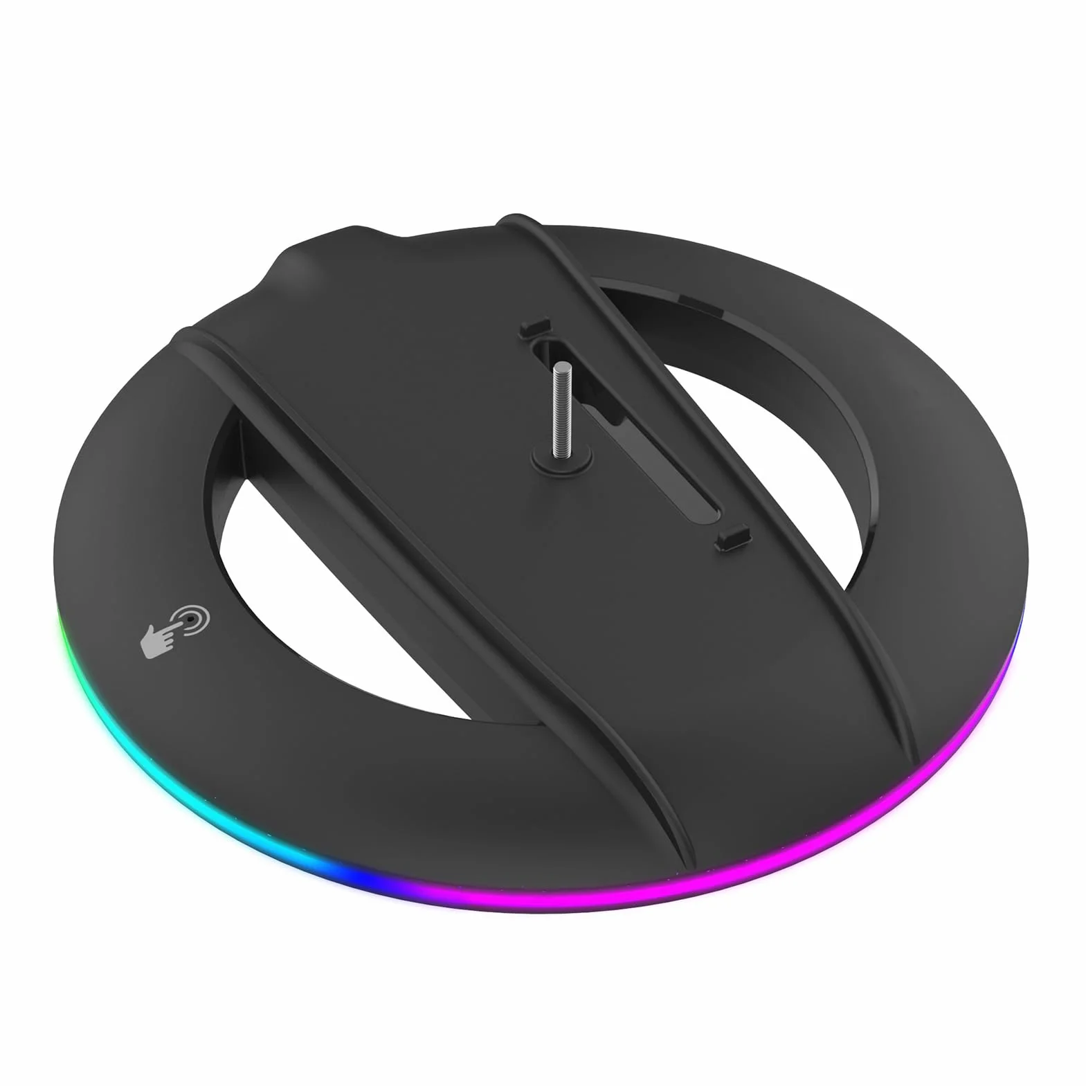 Annadue Pionowe Stoisko dla PS 5 Pro/Slim, Console Gaming Cooling Station Pionowe Uchwyt RGB Akcesorium Podstawowe ze śrubami, Kompatybilne z PS 5 Pro/Slim Edition/Edition Digital