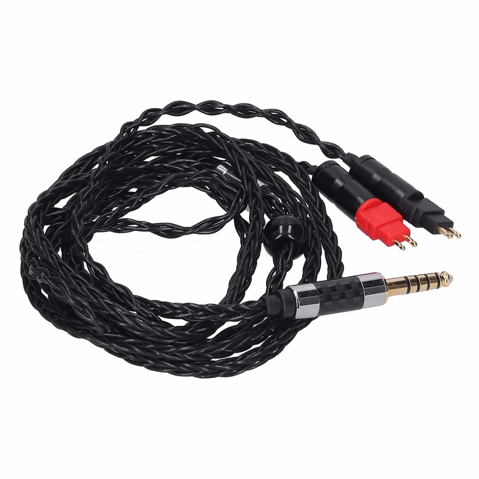Hd600 nauszniki zrównoważony kabel 4,4 mm metalowa podwójna igła 8 rdzeń Occ Srebrny platerowany dla Hd600 Hd580