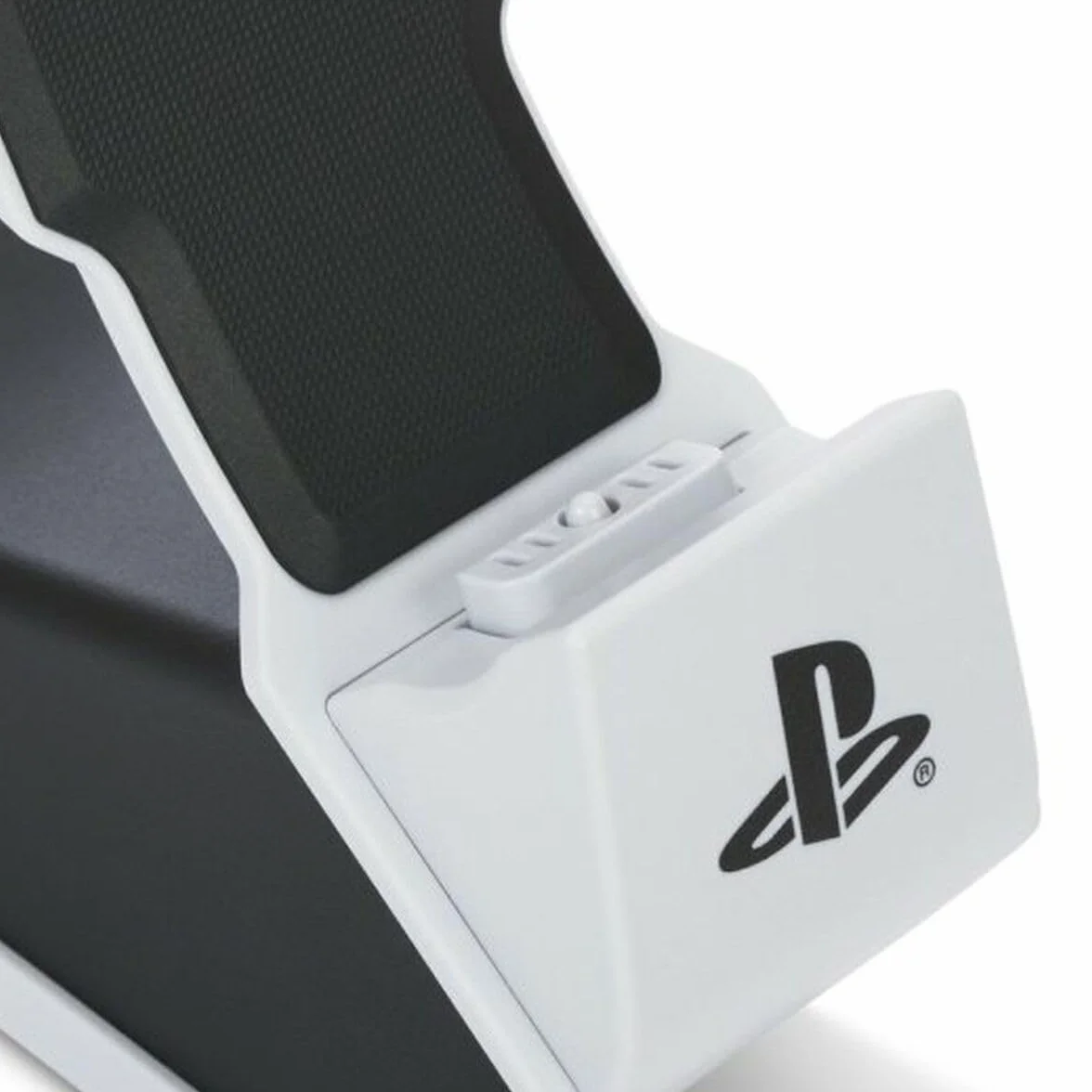 Biała stacja ładująca solo PowerA do kontrolera bezprzewodowego DualSense, Ładowanie kontrolera DualSense, ładowanie, Sony PlayStation, PS5, oficjalnie licencjonowane