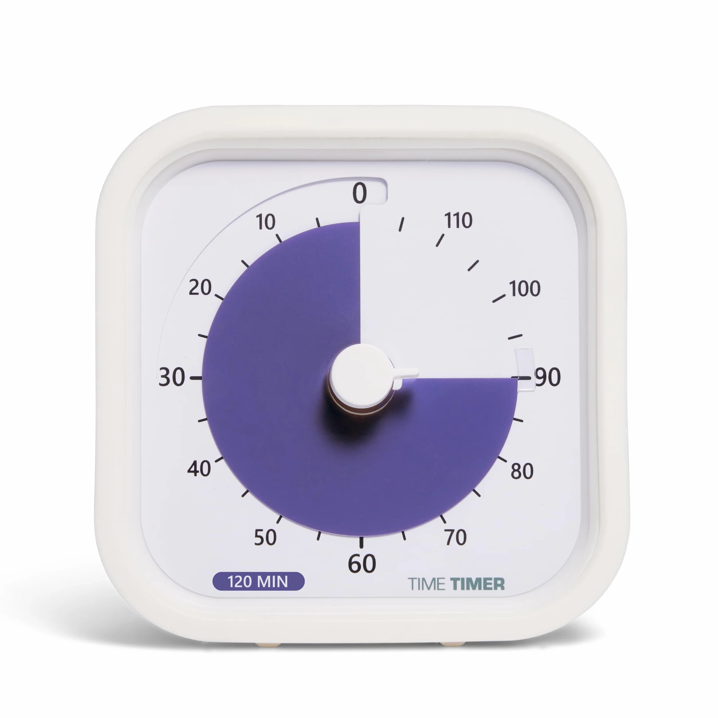 TIME TIMER 120 Minute Mod Education Edition - Timer wizualny, zegar egzaminacyjny, narzędzie do nauki (biały)