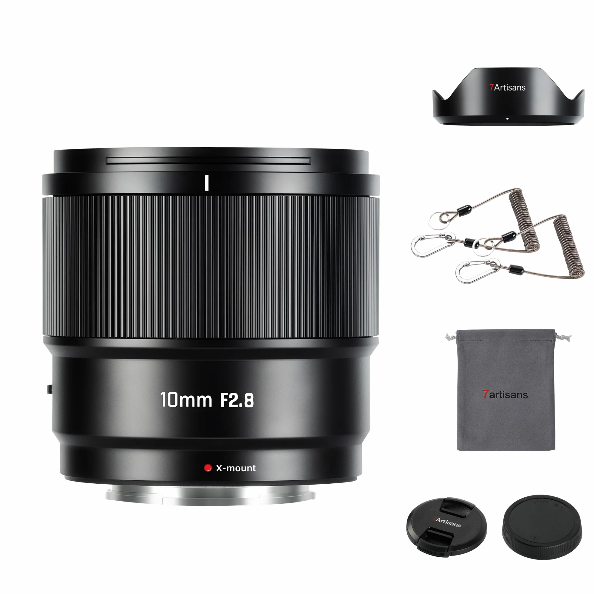 7artisans AutoFocus 10 mm F2.8 APS-C Szerokokątny obiektyw F2.8 Duża przysłona Obsługuje automatyczne/ręczne rozpoznawanie twarzy/oczu, kompatybilny z aparatem Fujifilm FX Fuji X-H/T/T30/S/E/A Series
