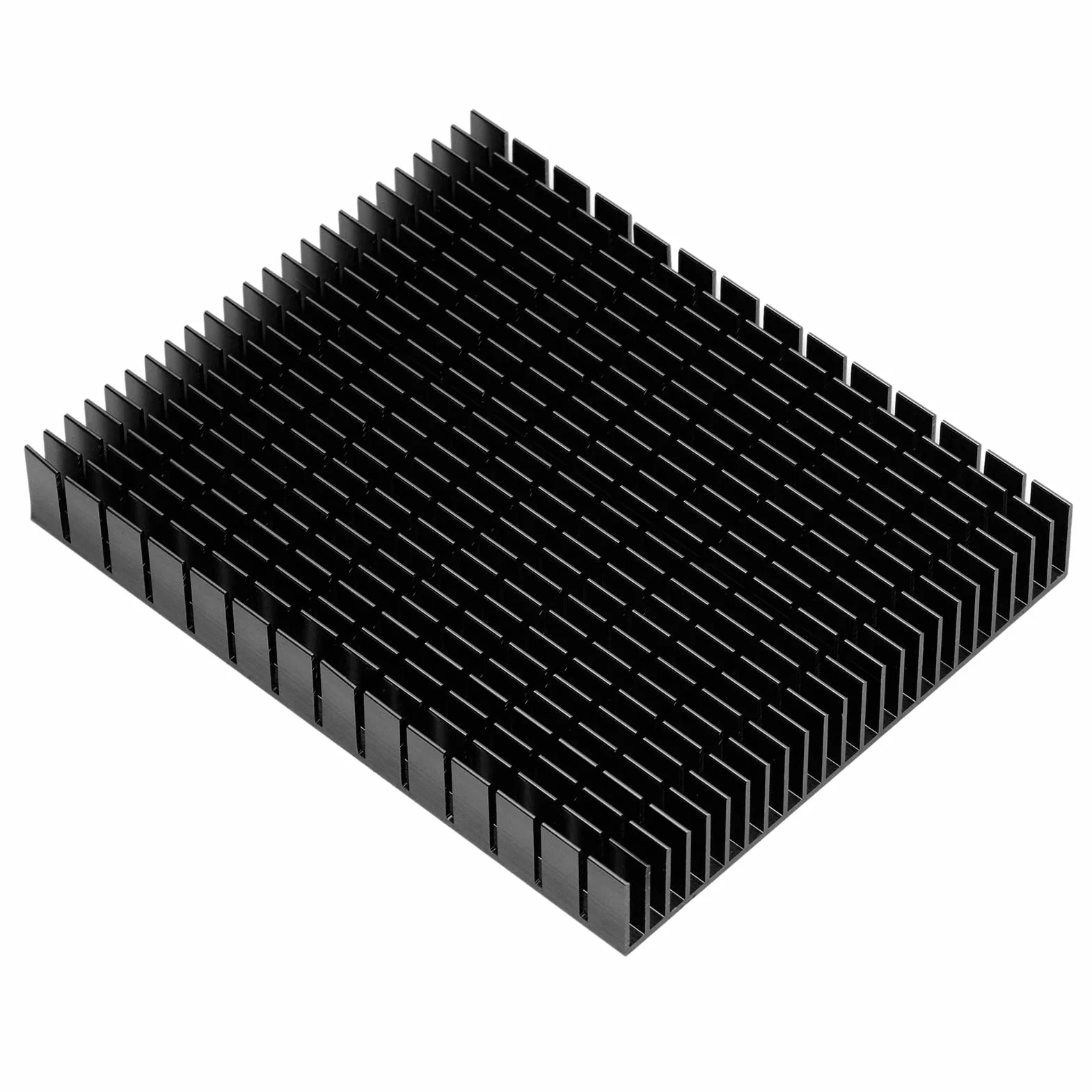 Radiator Aluminiowy Radiator Chłodnica Aluminiowa Radiator Chłodzący 150X120X20Mm dla Wzmacniacza Procesora Radiator Chłodzący Pcb (BLACK)